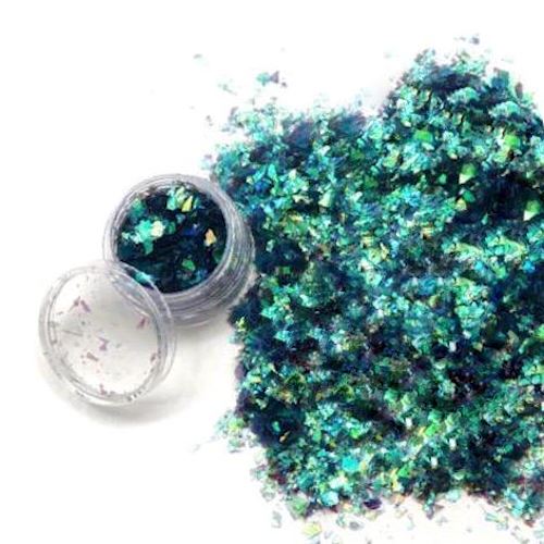 Cracked Ice Nail Art Glitter Flakes - Premium Nail Decoration for Gel & Acrylic Nails - Perfect for DIY Manicures, Nail Salons & Special Occasions