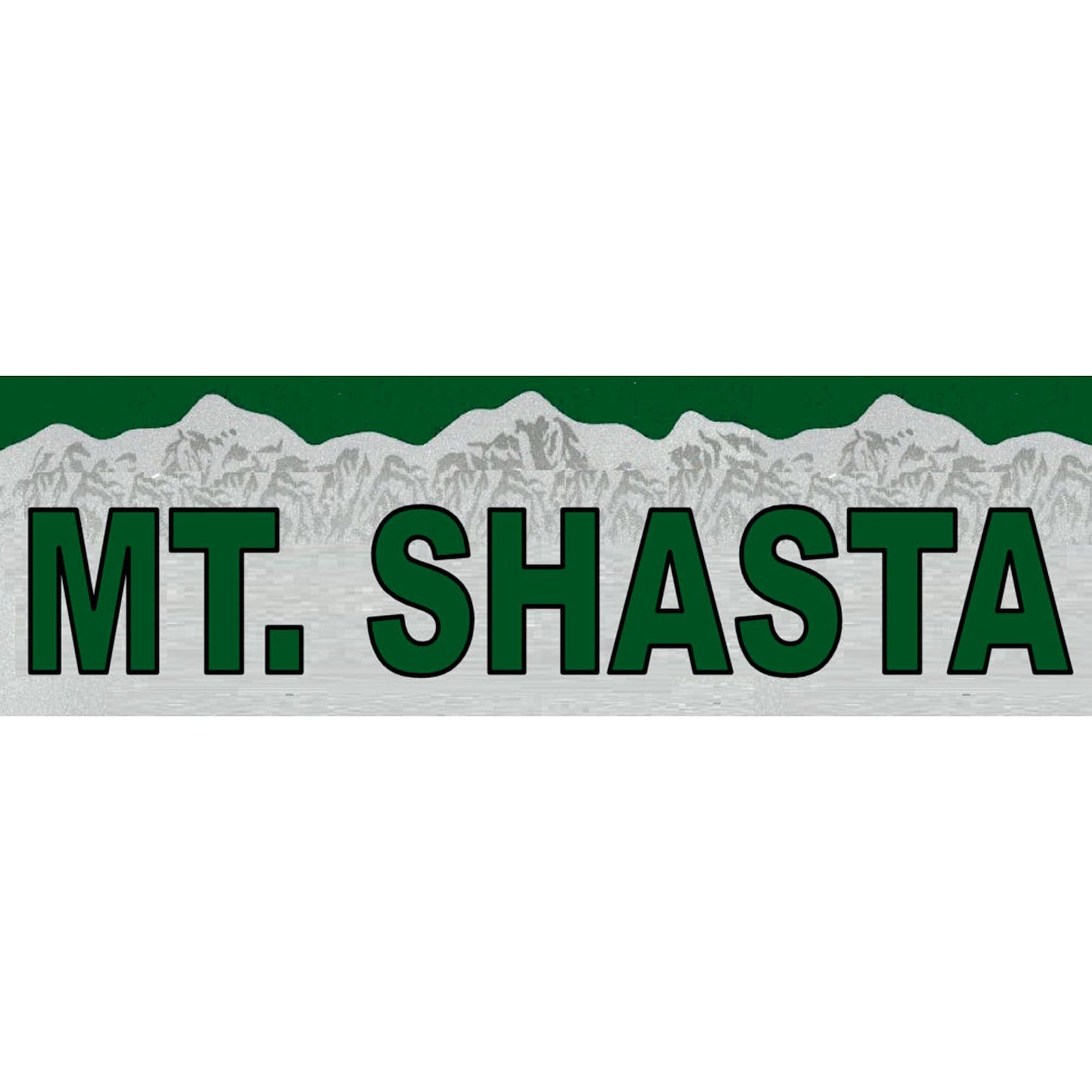 Mt. Shasta Oval Sticker - Waterproof Vinyl Car Bumper Decal for Cars, Trucks, Laptops & Windows - Perfect for Outdoor Enthusiasts & Nature Lovers