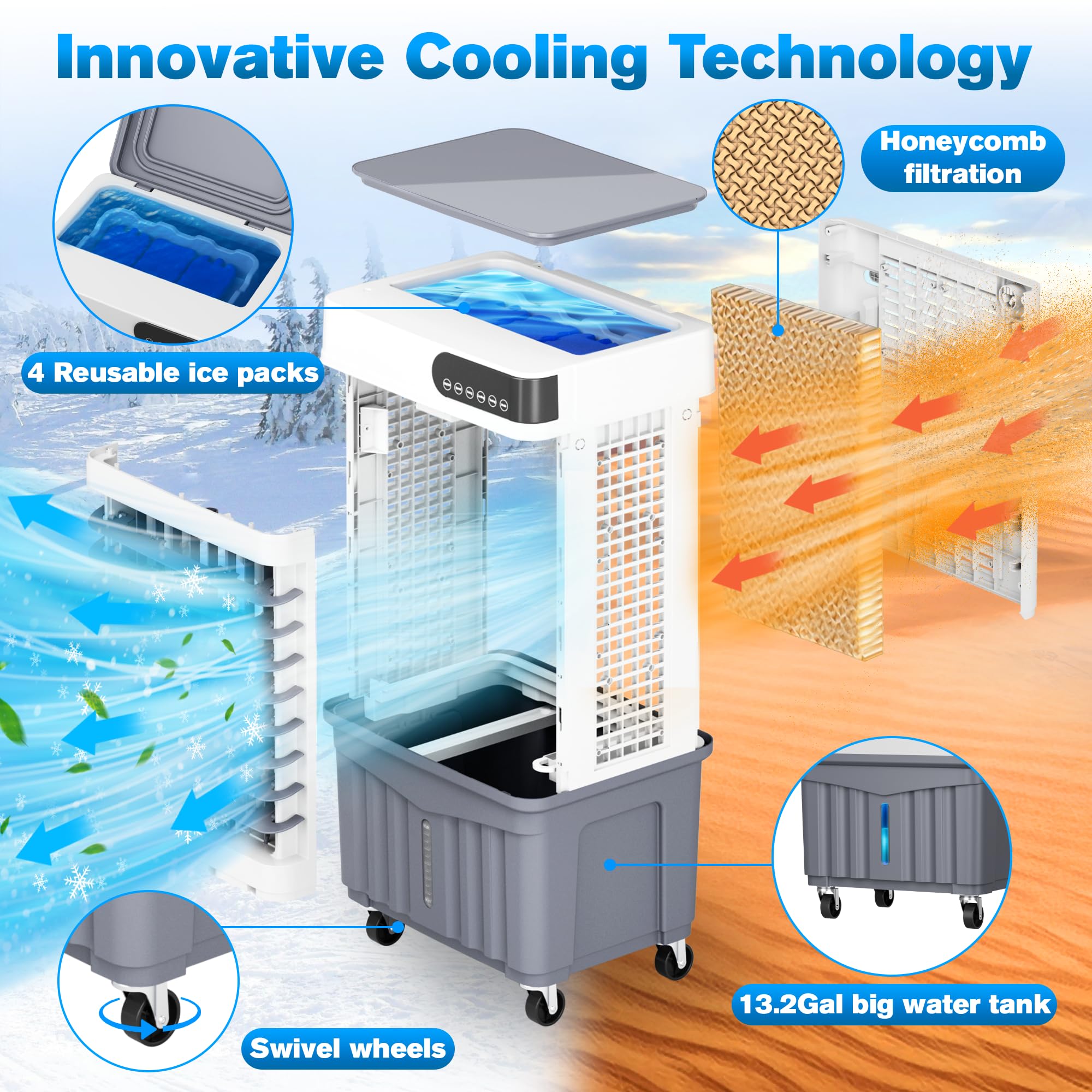 Portable Evaporative Air Cooler - 35