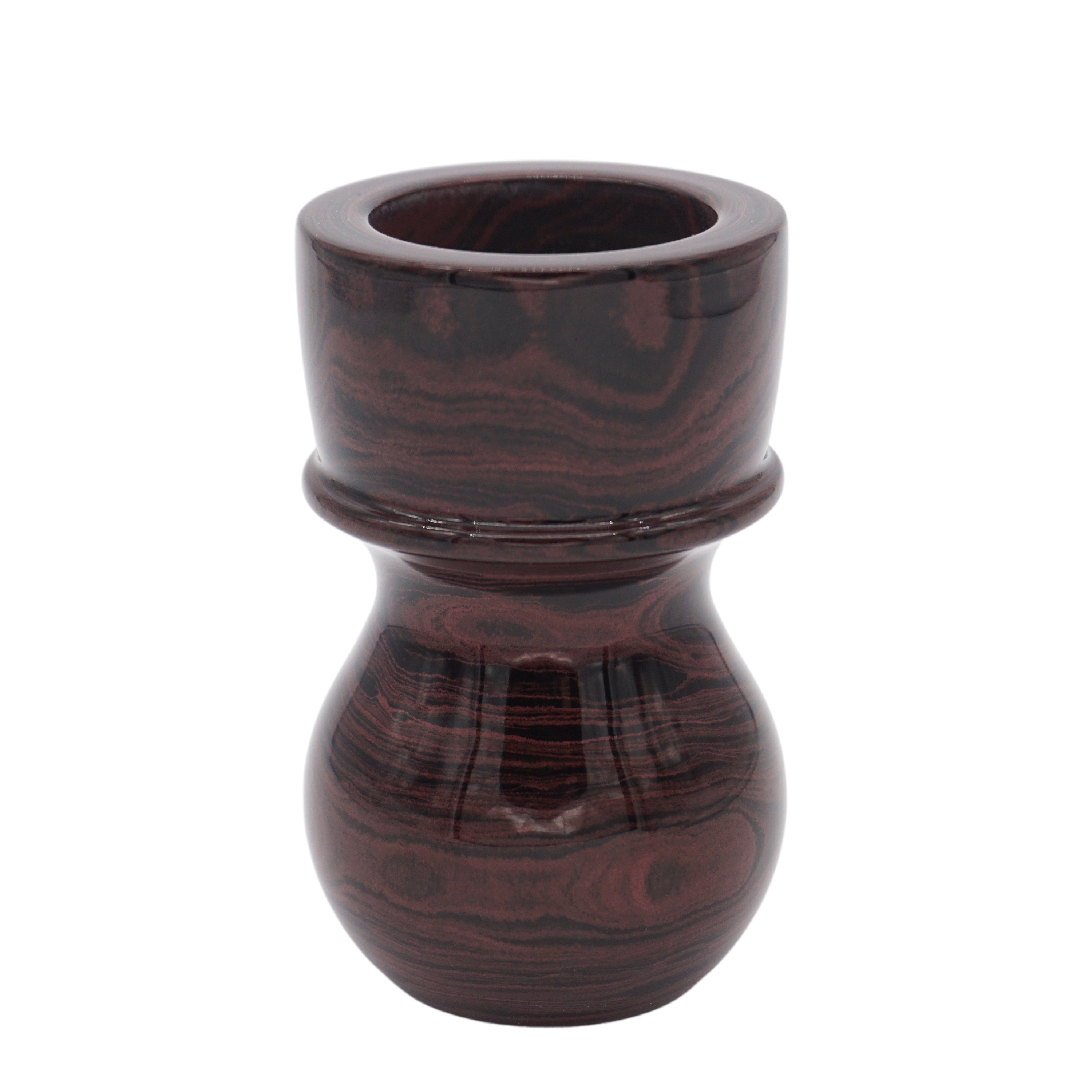 Premium Handcrafted Raspberry Ebonite Shaving Brush Handle - Fits 24mm & 26mm Knots - Luxury Wet Shaving Accessory for Men's Grooming Routine