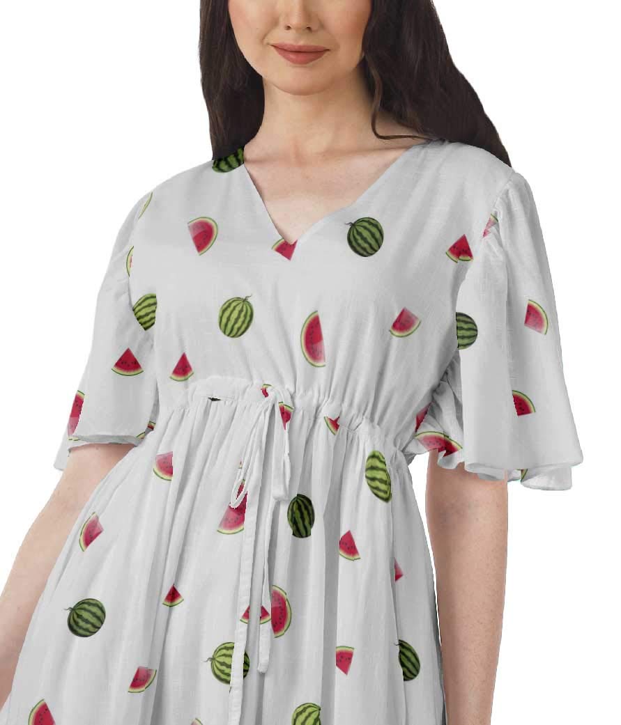 Moomaya Women's Printed Summer Dresses - Short Sleeve Party & Casual Sundress for Beach, Vacation, and Outdoor Events