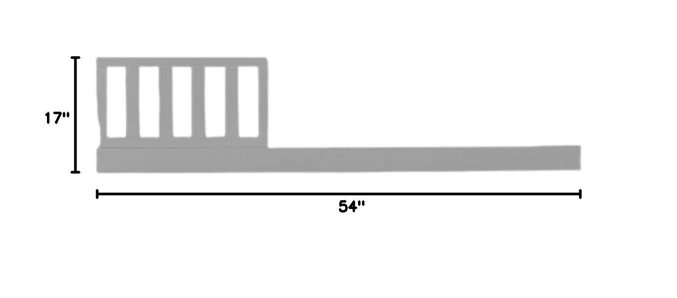 Sorelle Crib Safety Rail Conversion Kit - Toddler Bed Guard Rail for Sorelle Cribs (Weathered Gray, Model #151) | Secure Transition from Crib to Toddler Bed | Perfect for Daycare Centers & Home Nursery Safety