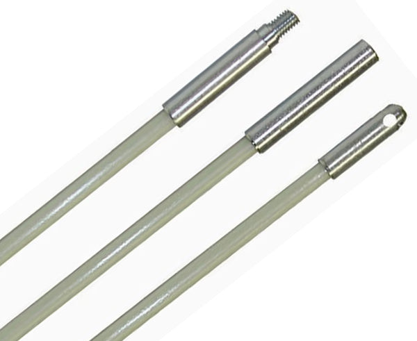3/16in Professional Wire Fishing Rod Kit - 5ft Length (15ft Total) for Home Electrical Wiring & DIY Projects | Perfect for Electricians, Contractors & Handyman Work