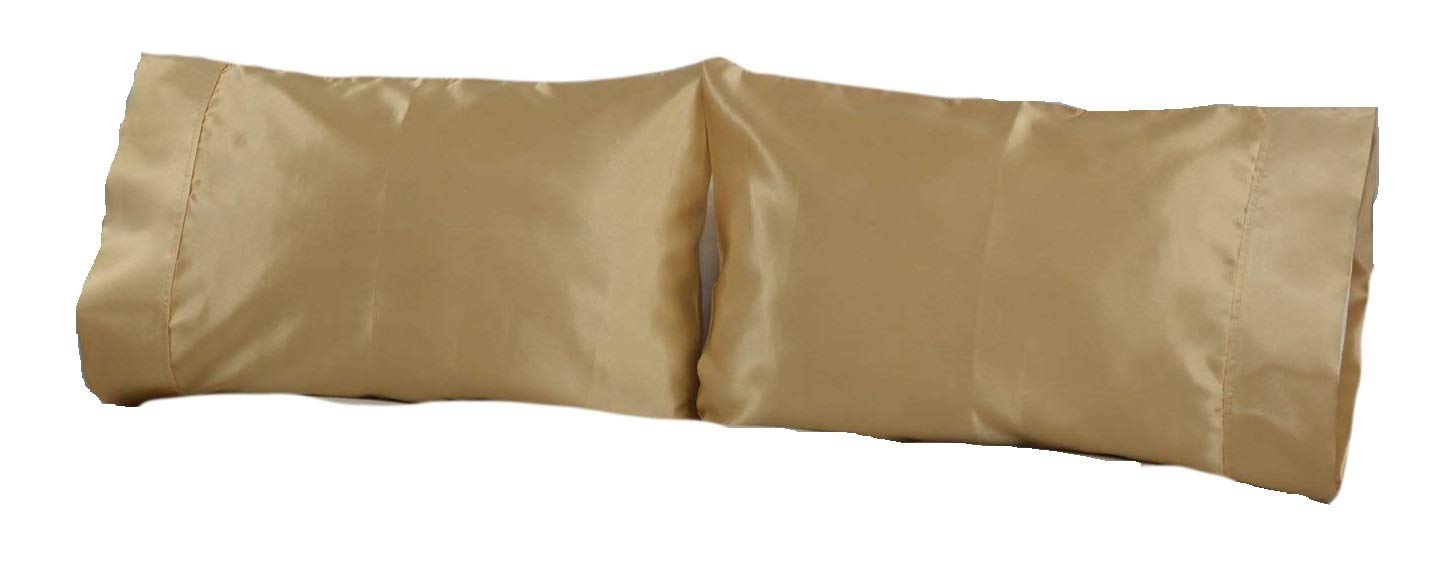 Silky Satin Pillowcase Set of 2 - Queen Size, Wrinkle-Free for Hair & Skin Care