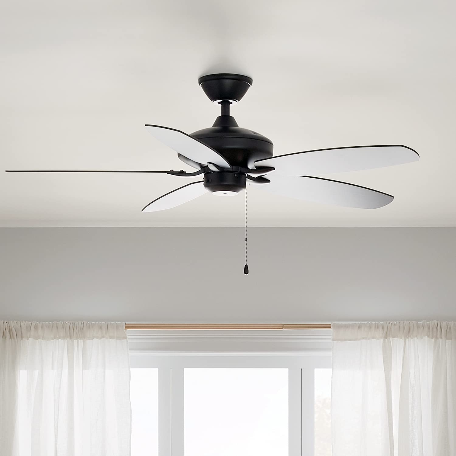 Kichler 52 Inch Modern Ceiling Fan with LED Light and Remote Control - Perfect for Living Room, Bedroom, and Outdoor Spaces