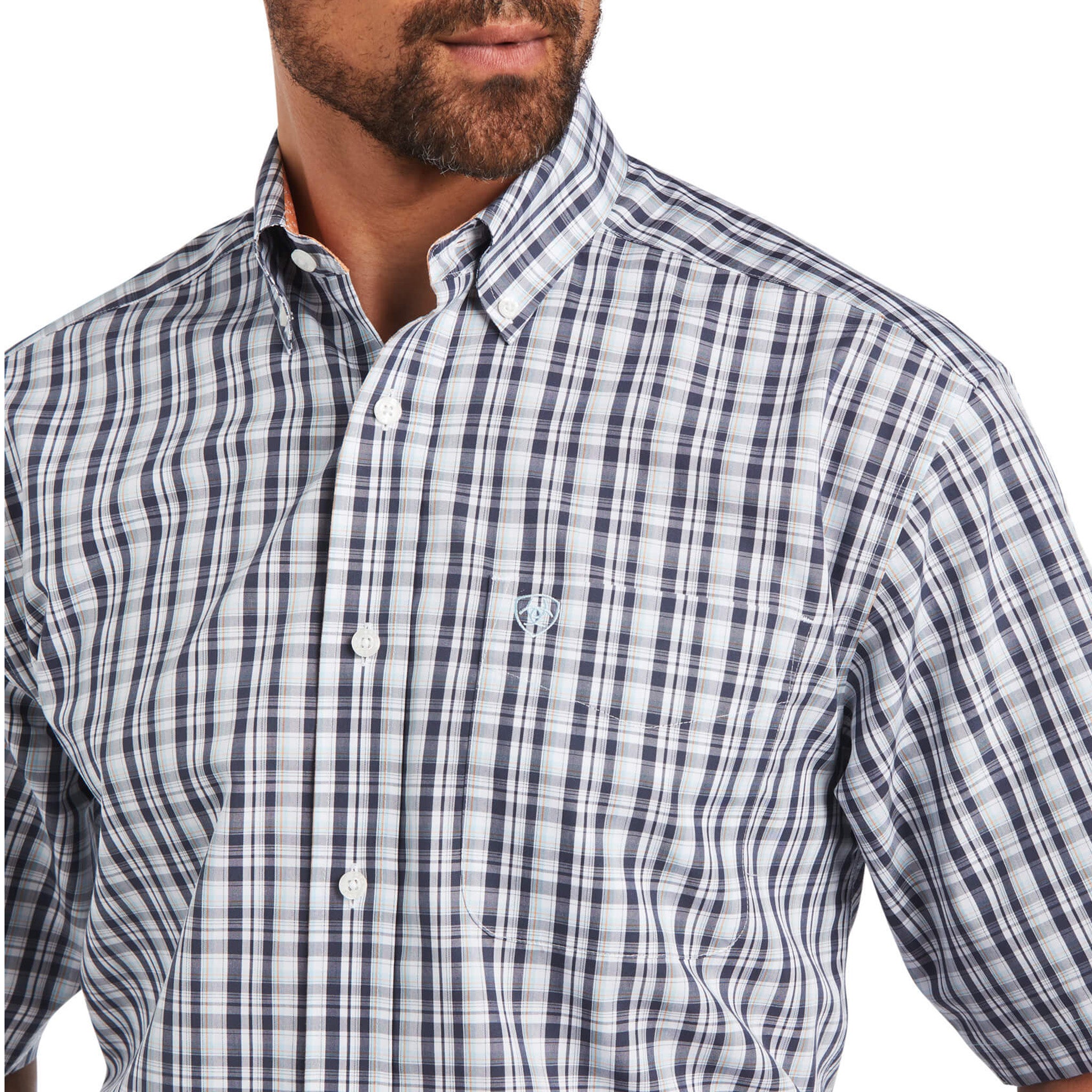 Ariat Men's Yash Western Shirt - Long Sleeve Plaid Work Shirt for Ranch, Rodeo & Outdoor Activities