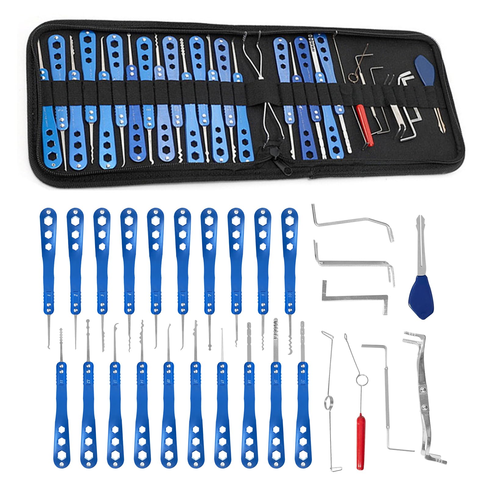 29Pcs Lock Picking Kit - Professional Pin Removal Tools for Automotive & Home Use