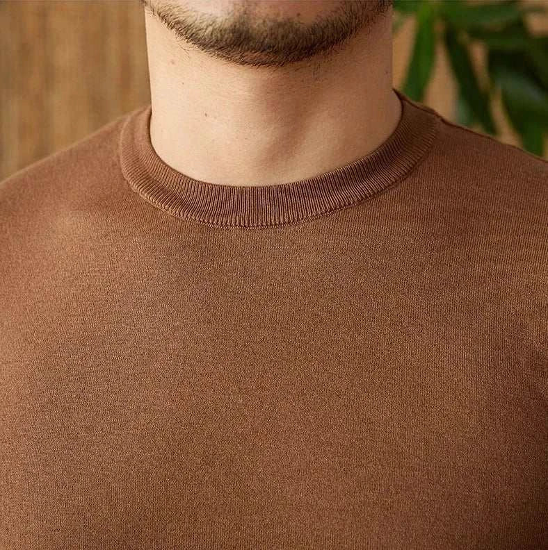 Premium O-Neck Collar Summer T-Shirt for Men - Breathable & Lightweight Casual Tee - Perfect for Beach, Vacation, and Everyday Wear