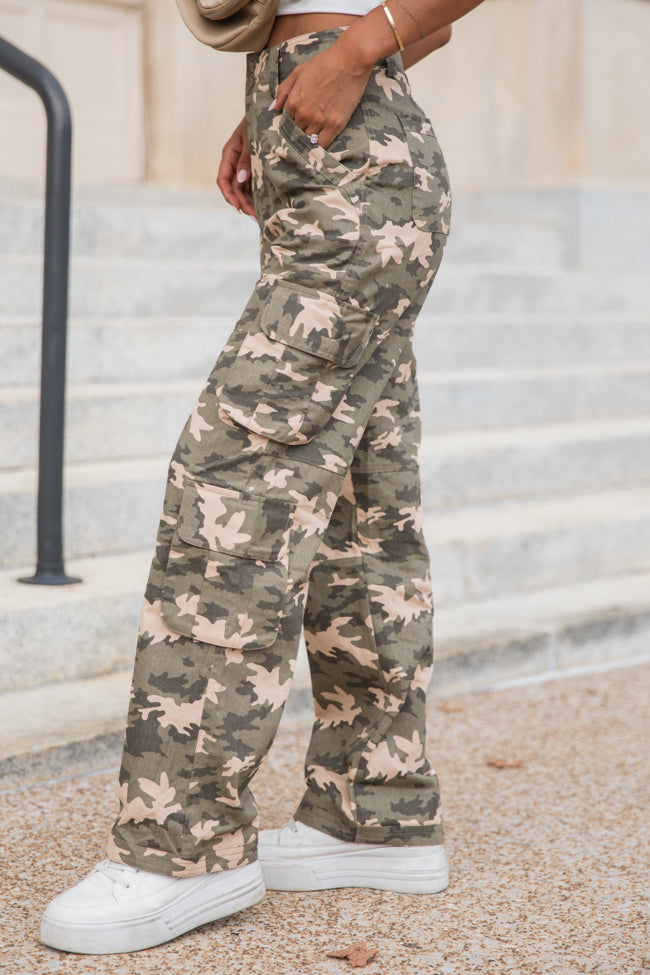 Olive Camo Cargo Pants for Men & Women - Tactical Military Style Joggers with Multiple Pockets | Perfect for Outdoor Adventures, Hiking, and Streetwear Fashion