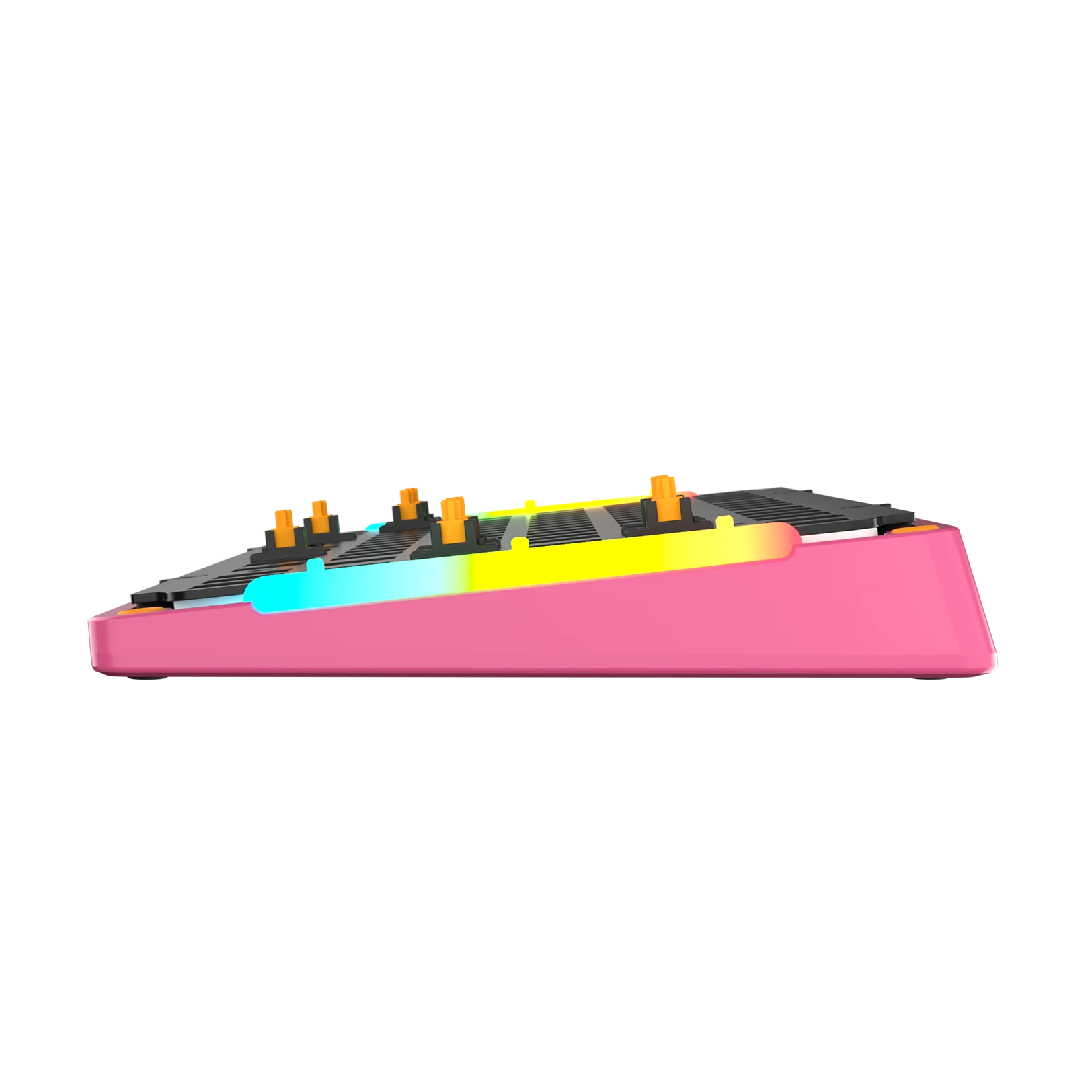 GMMK 3 75% Mechanical Keyboard - Limited Edition Metal Flamingo Pink Bottom Case | Compact Gaming & Office Keyboard for PC, Mac | Perfect for Typing, Programming & Esports