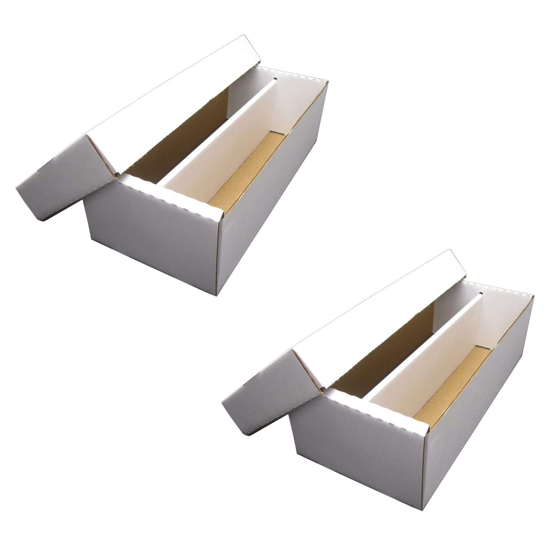 BCW 1600-Count Card Storage Box with Lid - Set of 2 - Perfect for Trading Cards, Sports Cards, and Collectibles Storage