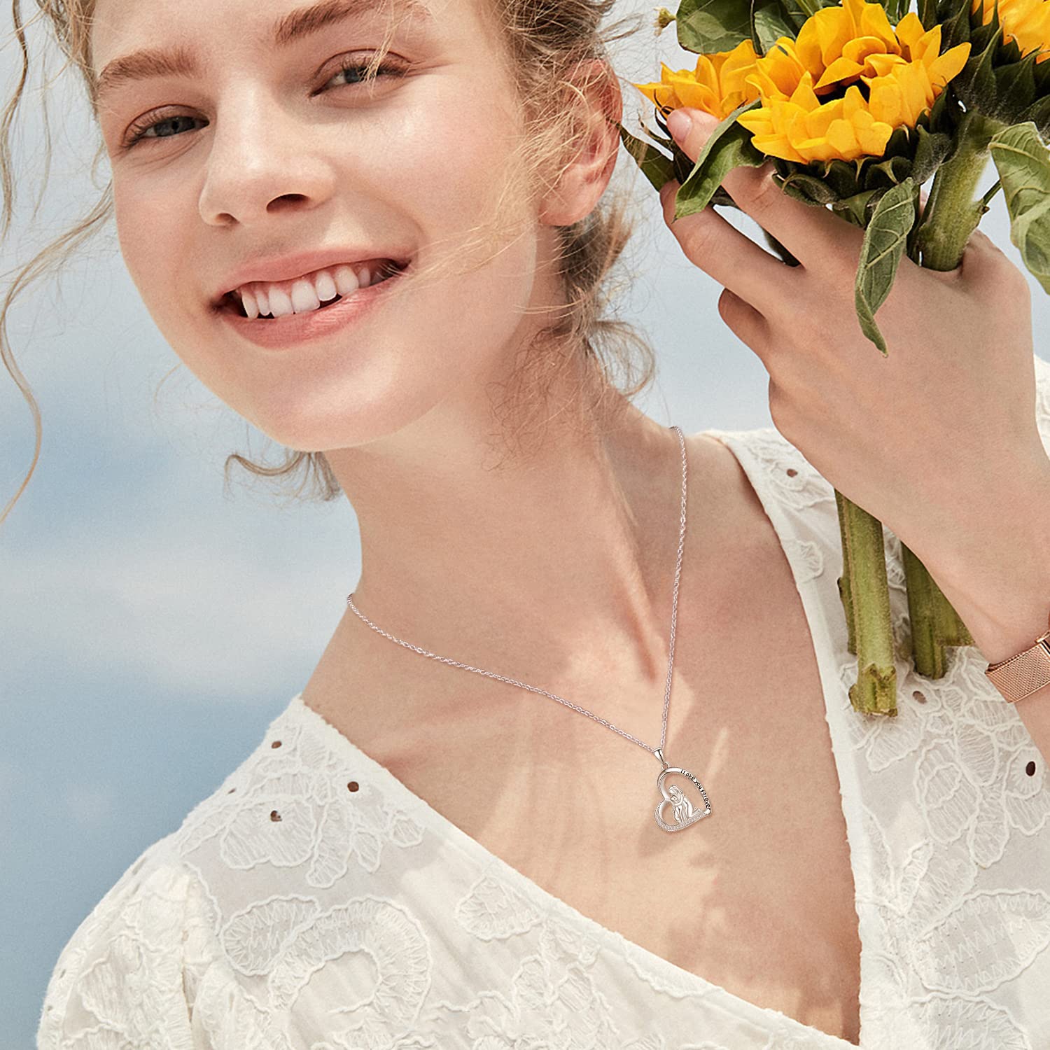 Sterling Silver Dog Necklace - Cute Animal Jewelry Gift for Women | Perfect for Pet Lovers, Dog Owners & Special Occasions