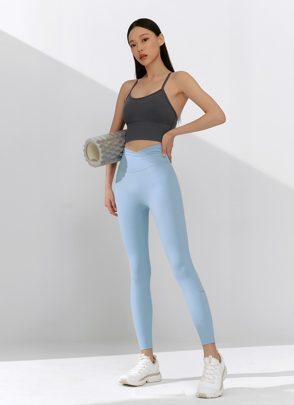 Black Label Power Rise Shirring Leggings - High Waist Tummy Control Workout Yoga Pants for Women | Perfect for Gym, Running & Everyday Wear