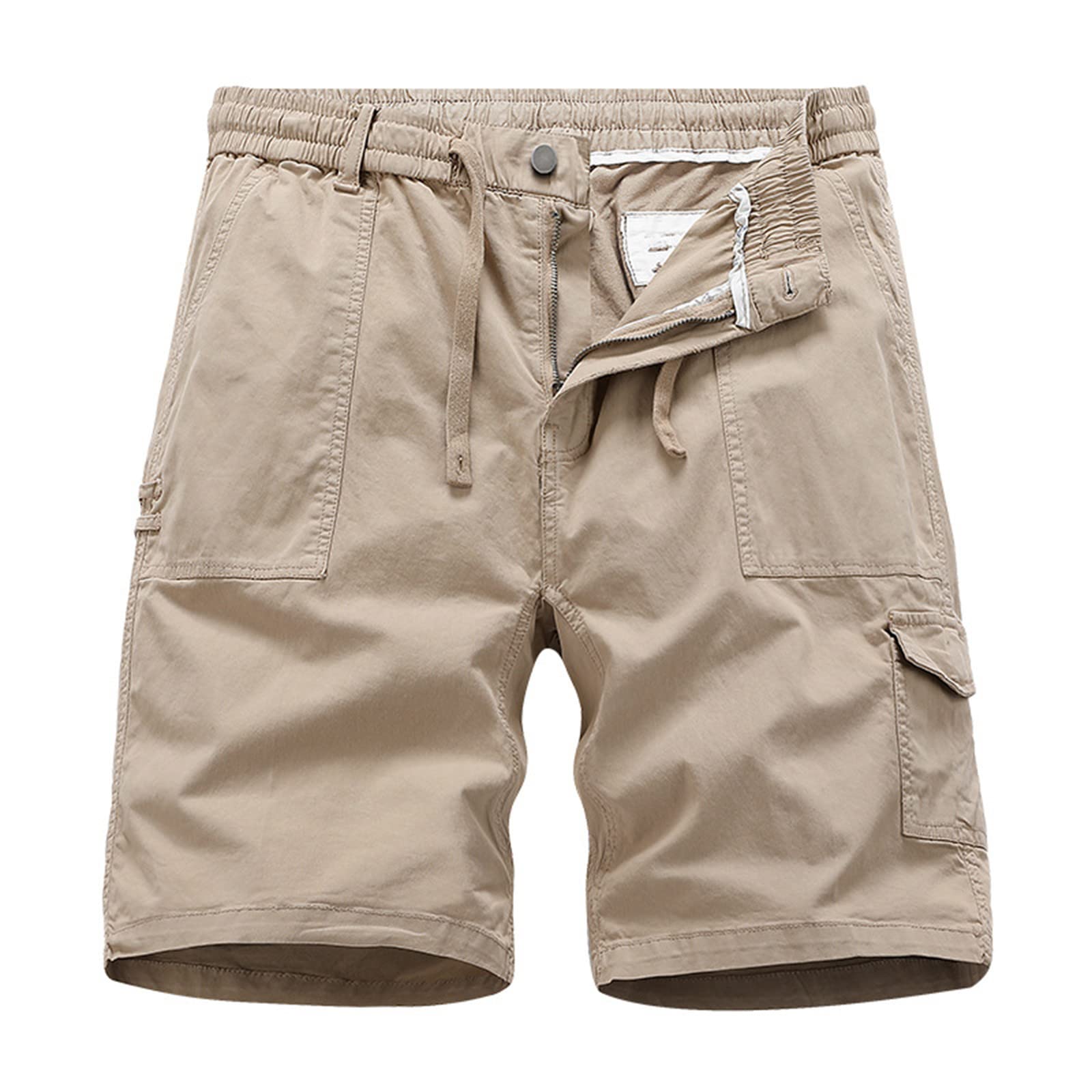 **LindoMaker Men's Cargo Shorts with Pockets - Bermuda Style, Regular Fit, Comfortable for Travel, Gym, Workout & Running | Outdoor Activities & Casual Wear**