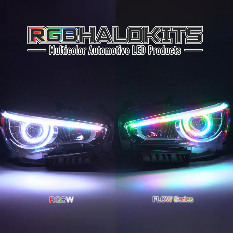 Infiniti Q50 Multicolor LED Headlights (2014-2024) - Upgrade Your Car's Style & Visibility for Night Driving