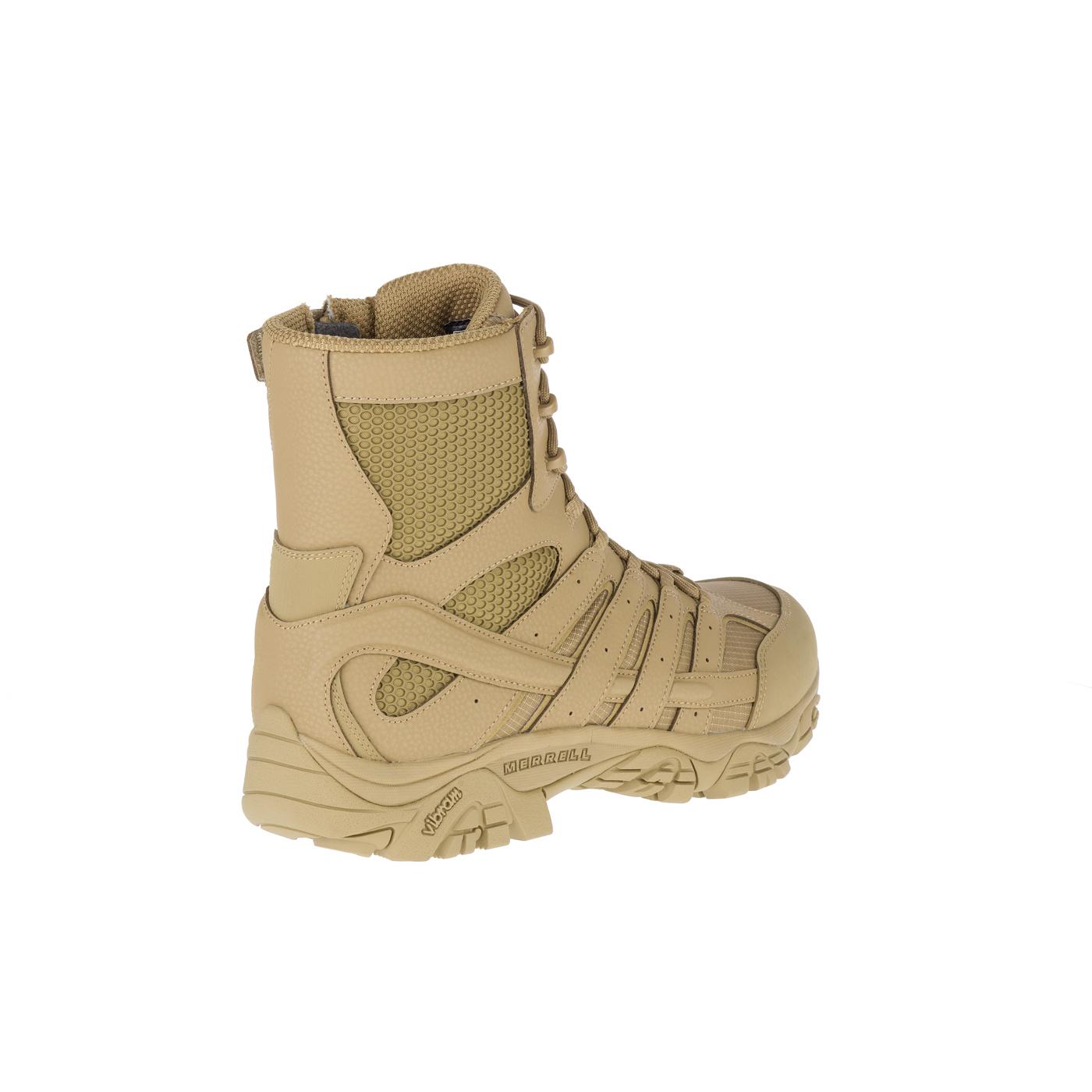 Moab 2 8 Men's Tactical Work Boots - Waterproof Hiking & Construction Boots for Outdoor Adventures - Coyote Brown Military Style Footwear for Hunting, Camping & Heavy Duty Work