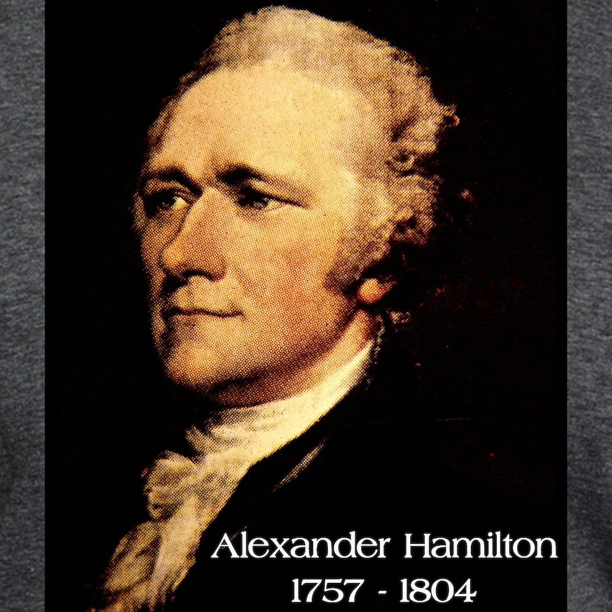 Alexander Hamilton Tri-Blend T-Shirt for Men - Soft Premium Cotton Blend Tee - Casual Wear & Patriotic Gift for History Lovers