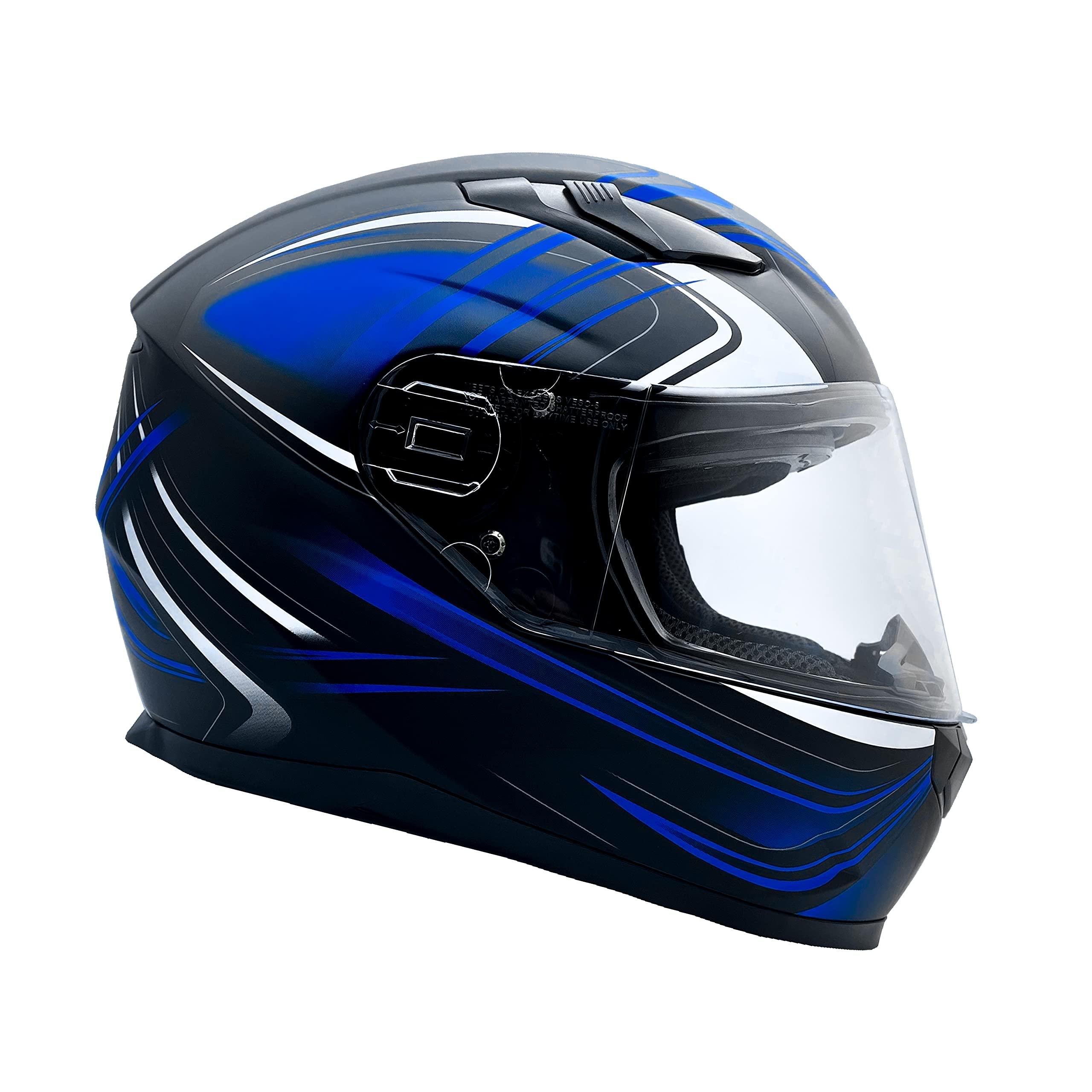 Typhoon Adult Full Face Snowmobile Helmet with Heated Dual Lens Shield - Winter Riding Gear for Motorcycle, ATV & Snow Sports - Stay Warm & Protected in Cold Weather