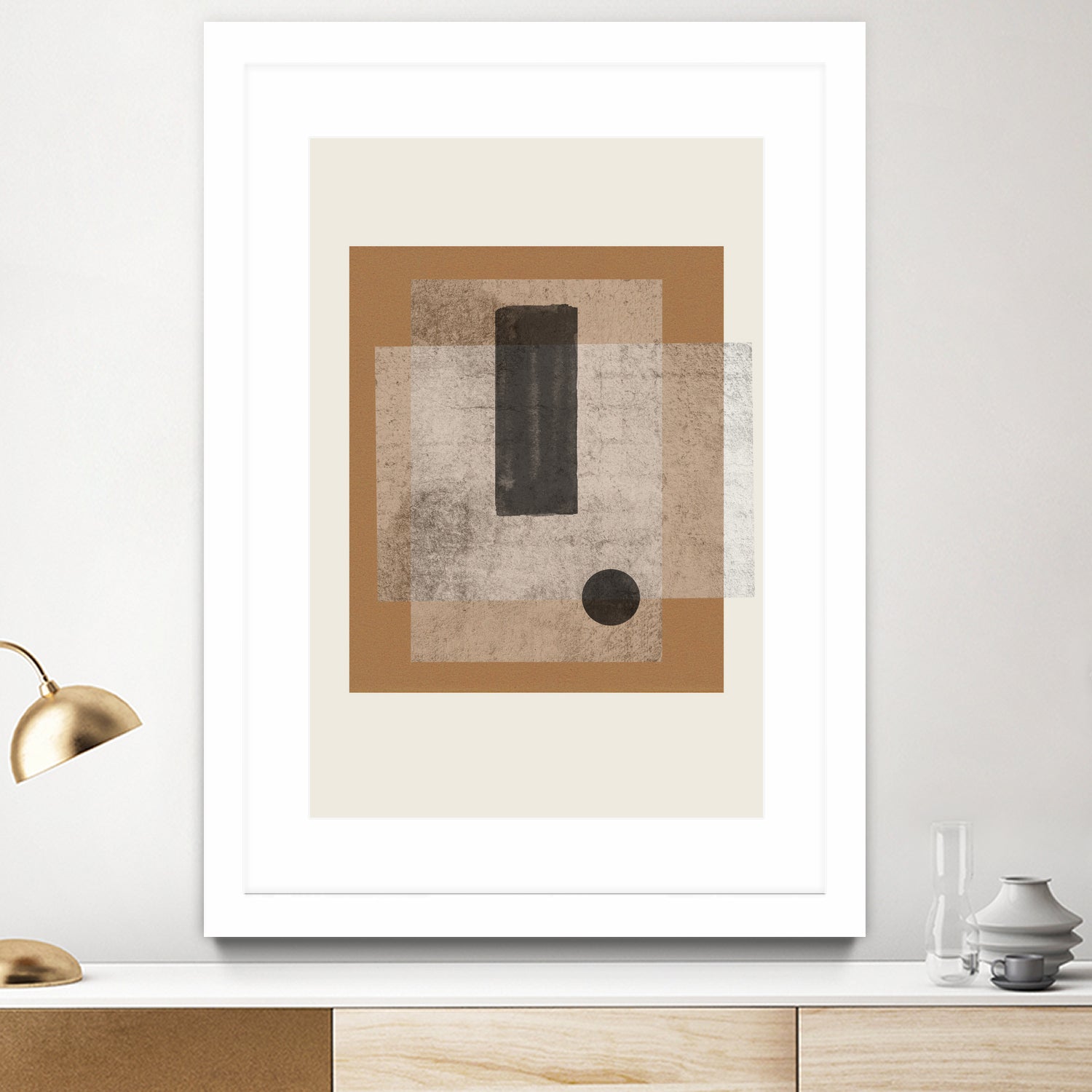 Composition III - Premium Abstract Wall Art Painting for Modern Home & Office Decor | Perfect for Living Room, Bedroom, or Workspace