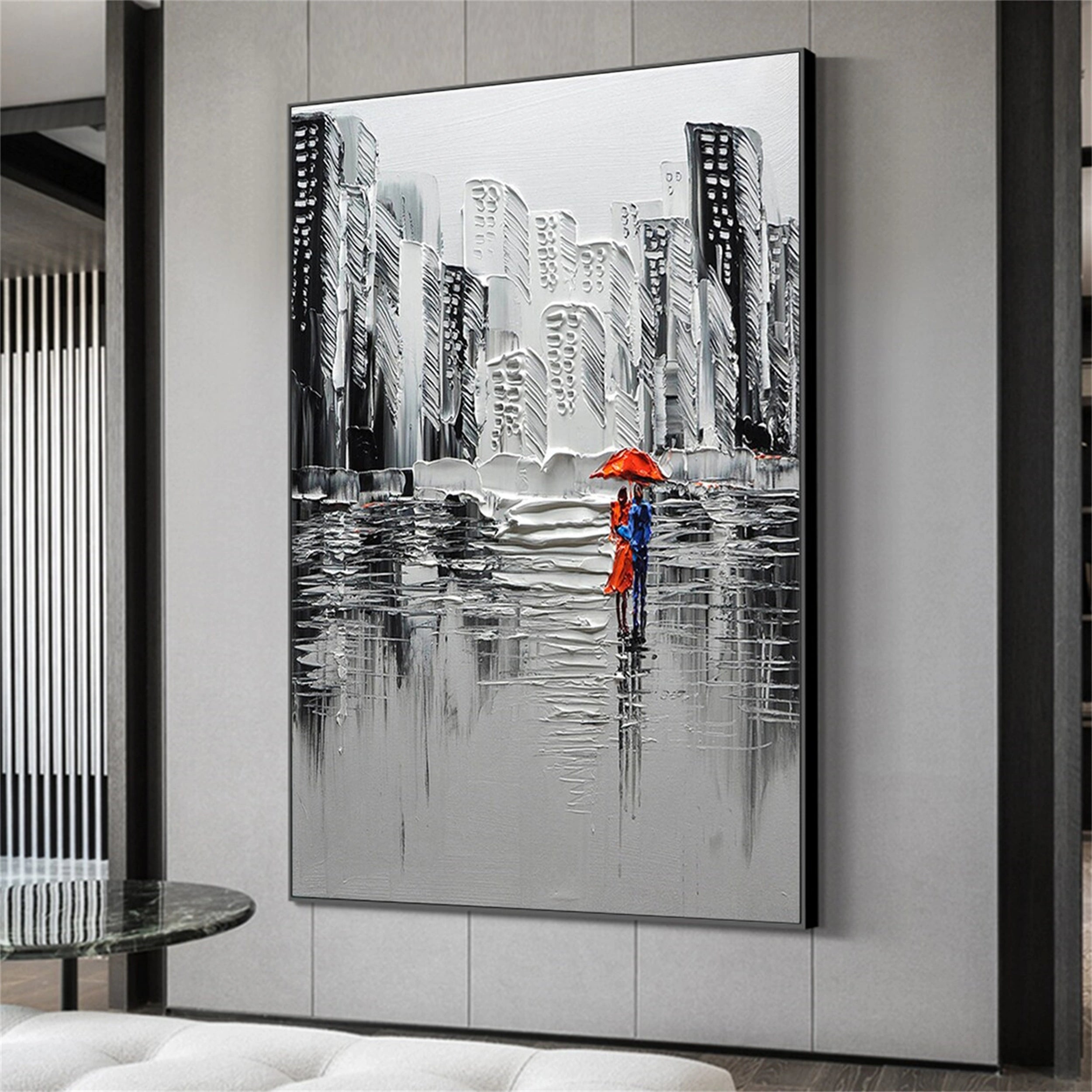 Urban Landscape Painting #UL 019 - Modern Wall Art for Living Room, Office & Bedroom Decor