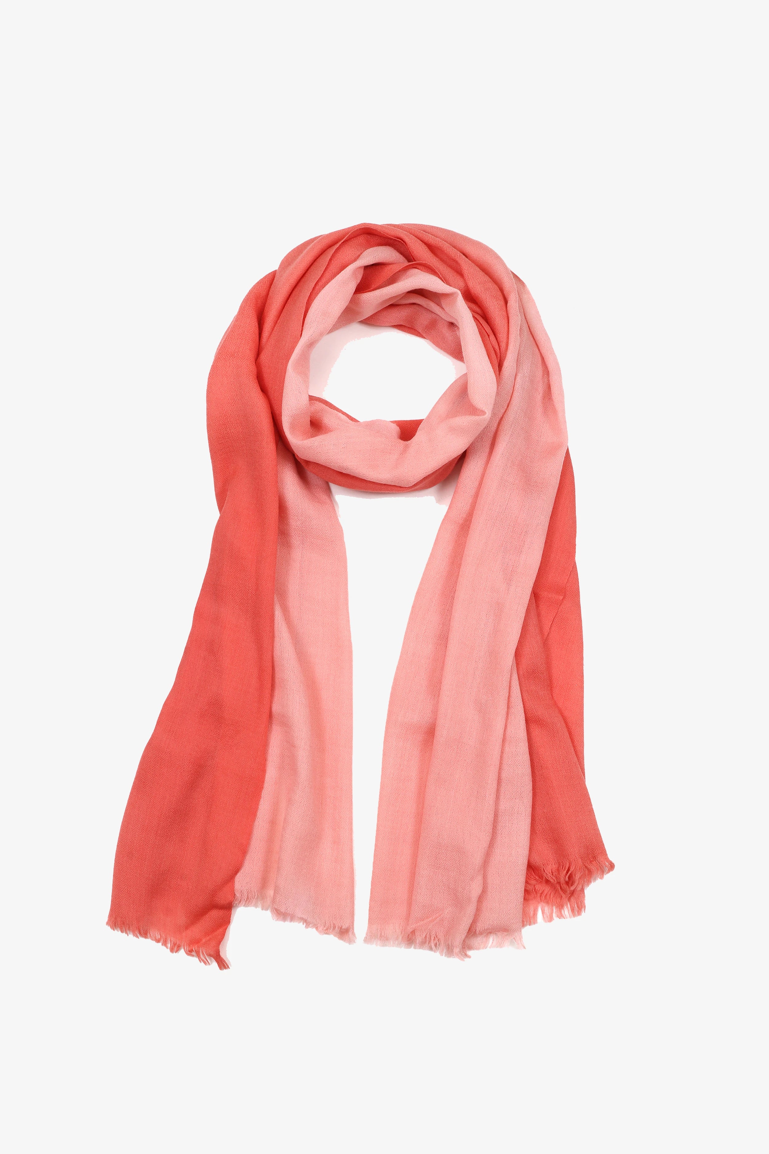 Essential Wrap - Soft Coral Color Shawl for Women, Lightweight & Cozy, Perfect for Travel, Office, and Evening Outfits