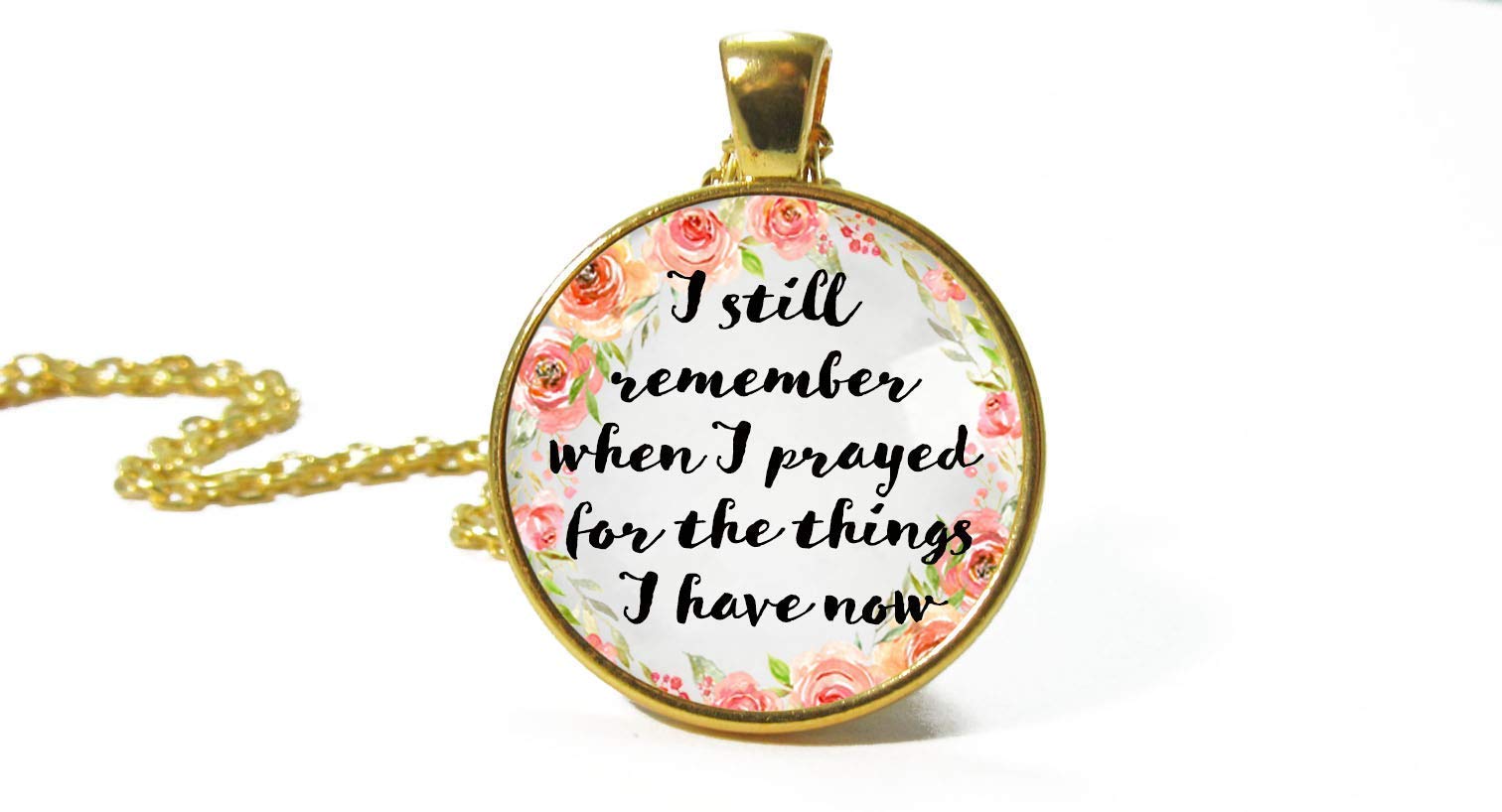 Inspirational Scripture Necklace - Bible Study Gift for Women