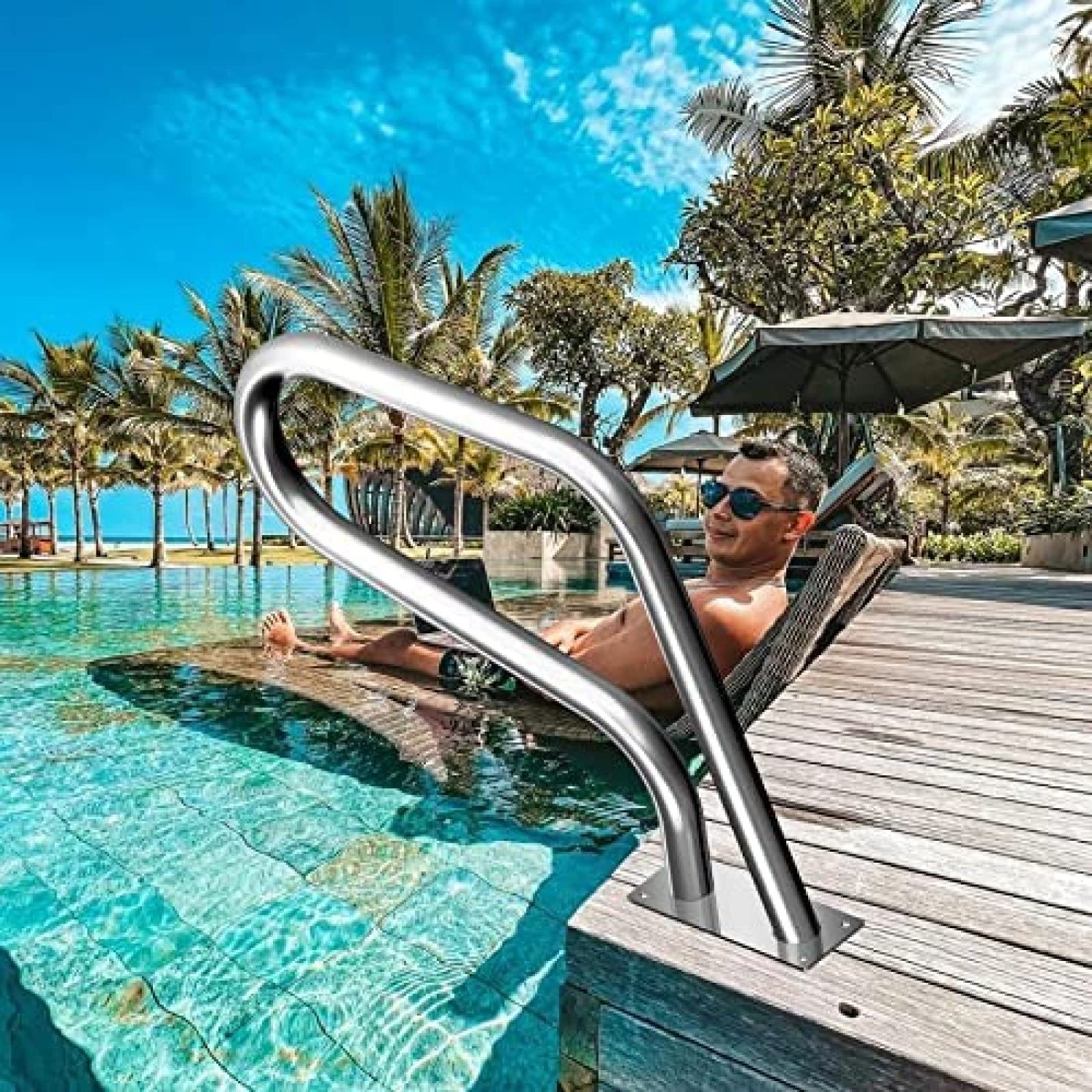304 Stainless Steel Pool Handrail - 30