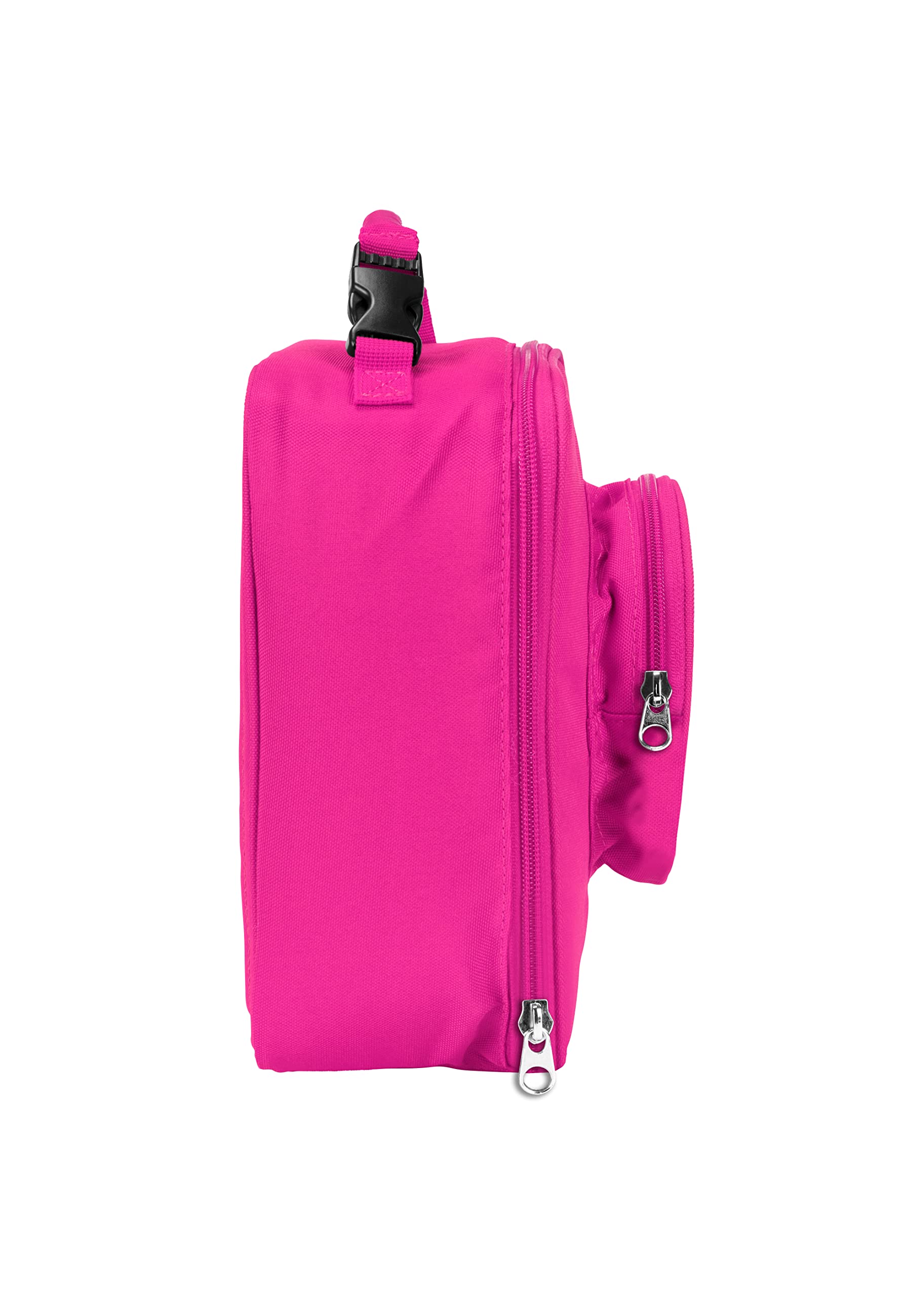 LEGO Insulated Lunch Bag with Mesh Pouch & Zipper Compartment - Durable Thermal Food Carrier for Kids & Adults - Perfect for School, Work, Picnics & Outdoor Activities (Pink)