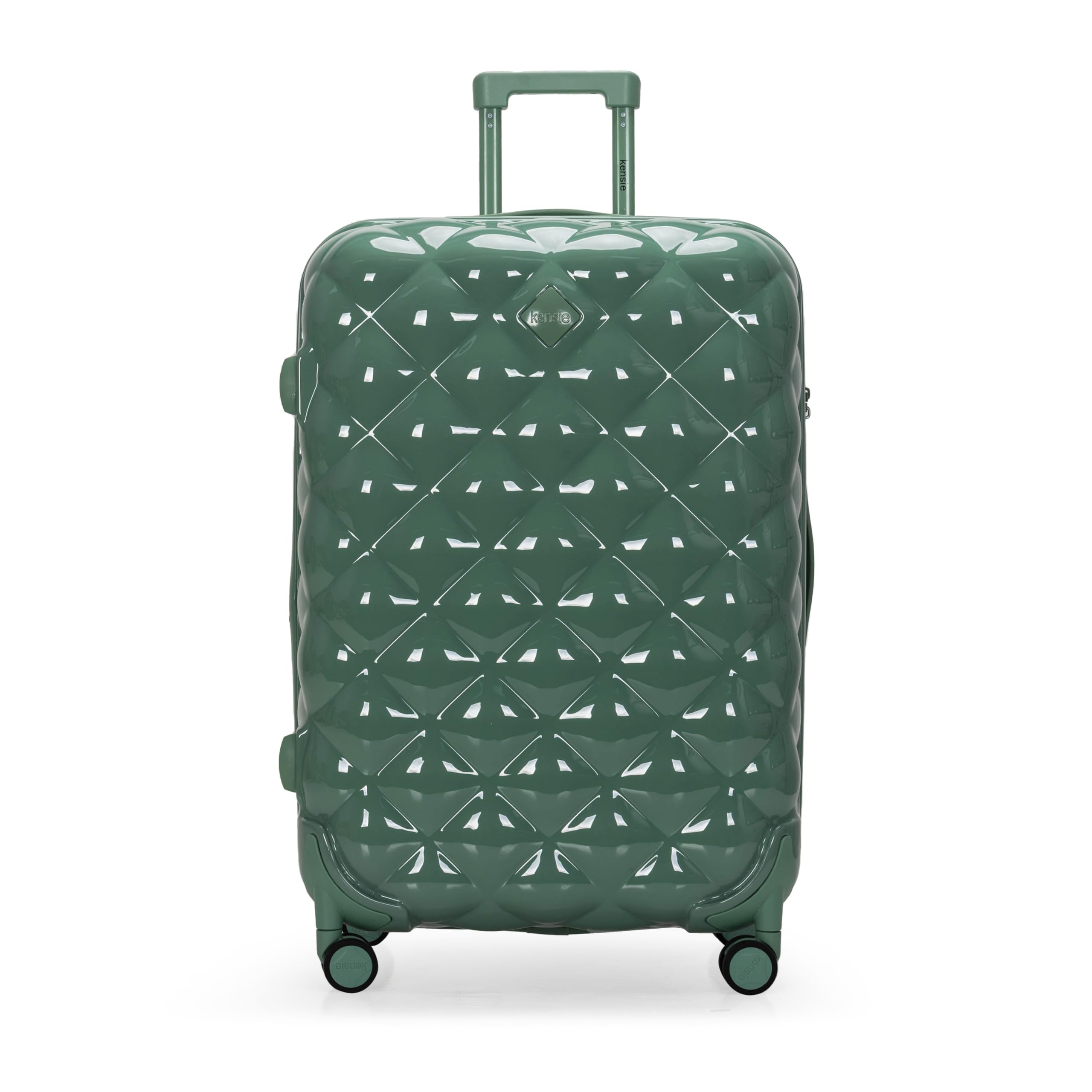 Travelers Club Women's 3-Piece Luggage Set in Basil Green - Lightweight Spinner Suitcase for Air Travel, Weekend Getaways & Business Trips