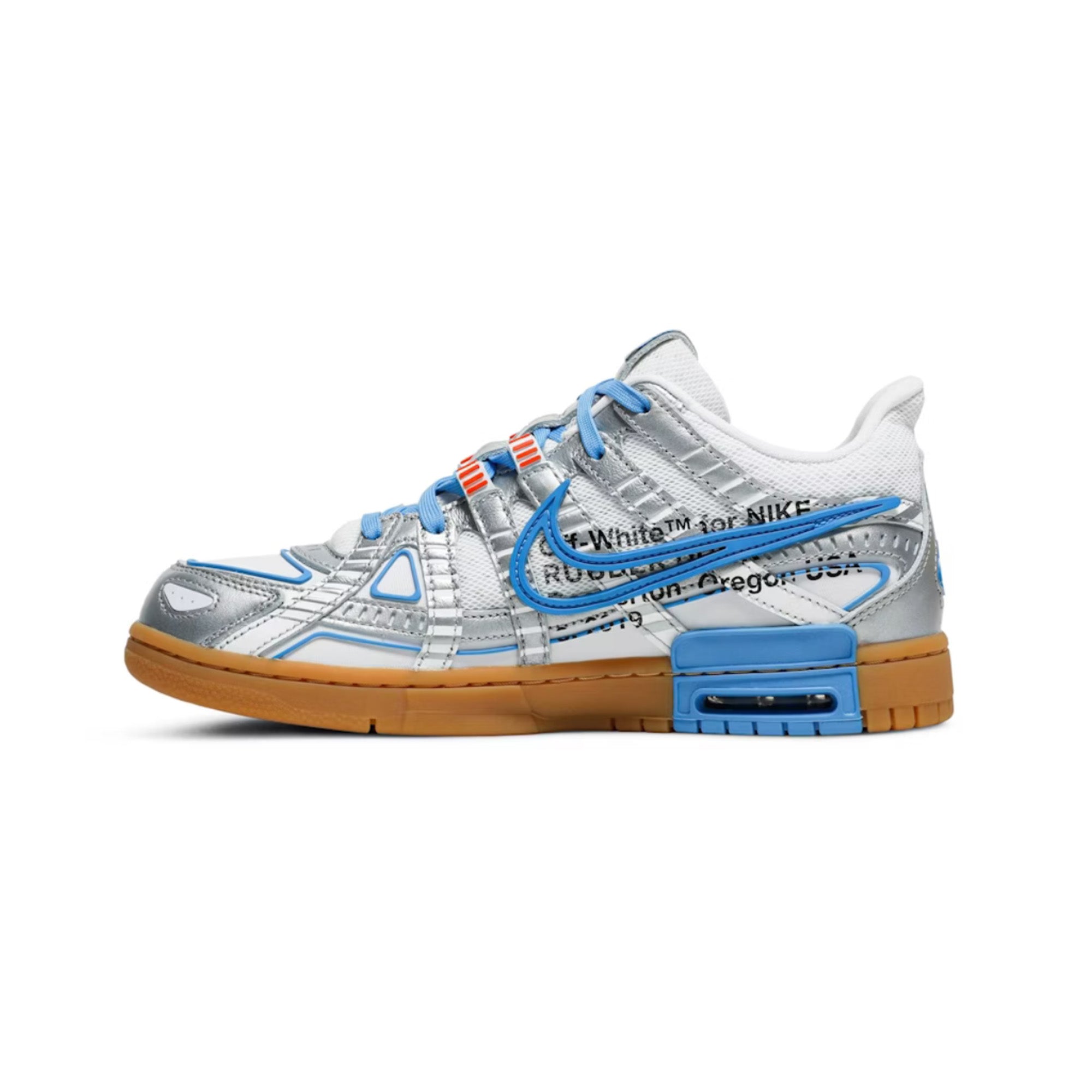 Nike Air Rubber Dunk Off-White 'UNC' Sneakers - Men's Basketball Shoes for Streetwear & Casual Style | Perfect for Urban Fashion & Sneaker Collectors