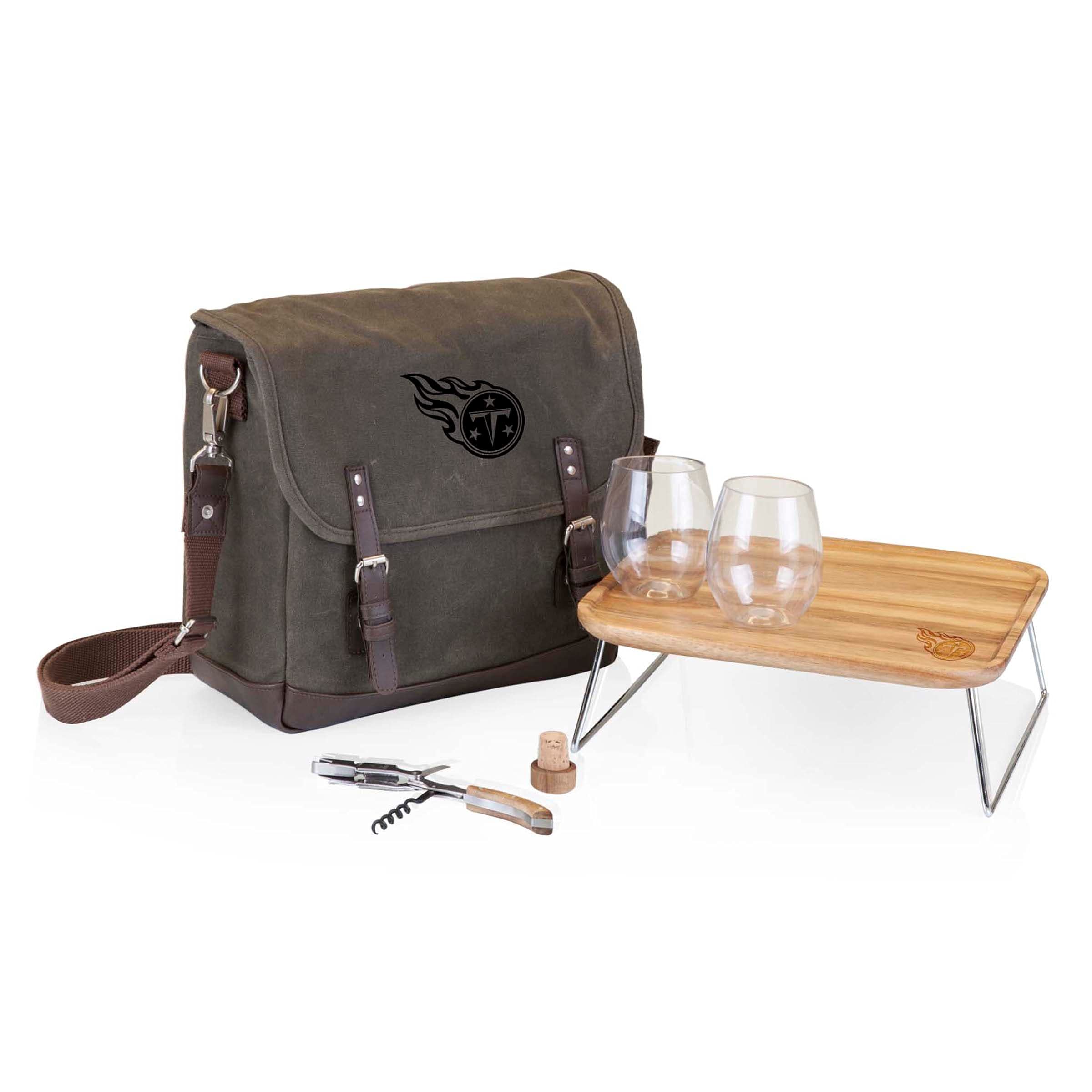 PICNIC TIME NFL Unisex-Adult NFL Adventure Wine Tote Bag - Portable Insulated Cooler for Football Games, Tailgating & Outdoor Parties