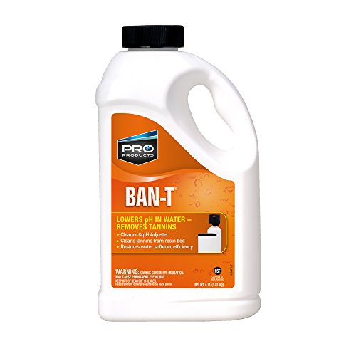 Ban-T Alkaline Water Neutralizer & Cleaner – Water Softener for Tannin & Iron Removal – Eliminates Hard Water Deposits, Lime Scale & Iron Stains – Improves Water Softener Efficiency – Ideal for Home, RV & Well Water Systems
