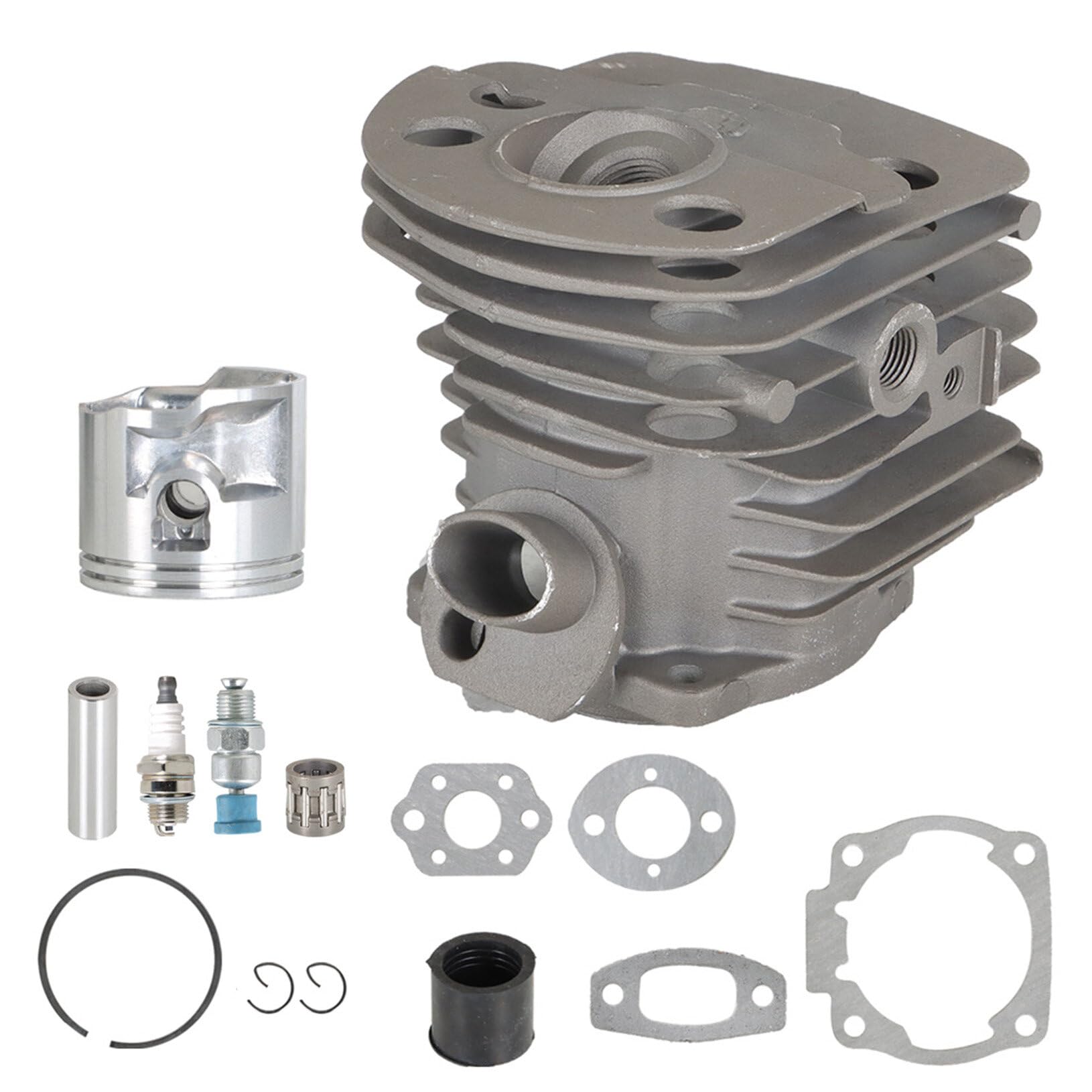 46MM Cylinder Piston Kit Replacement for Husqvarna 50 51 55 55 Rancher Chainsaw - Compatible with Models 503609171, 503161602, 501761802 - Perfect for Chainsaw Repair and Maintenance