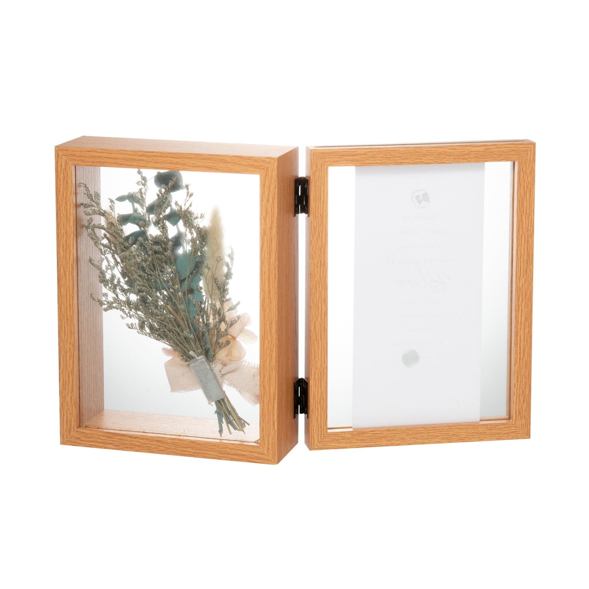 Natural Dried Flower Frame - Handmade Botanical Wall Art for Home Decor, Wedding, and Rustic Farmhouse Style