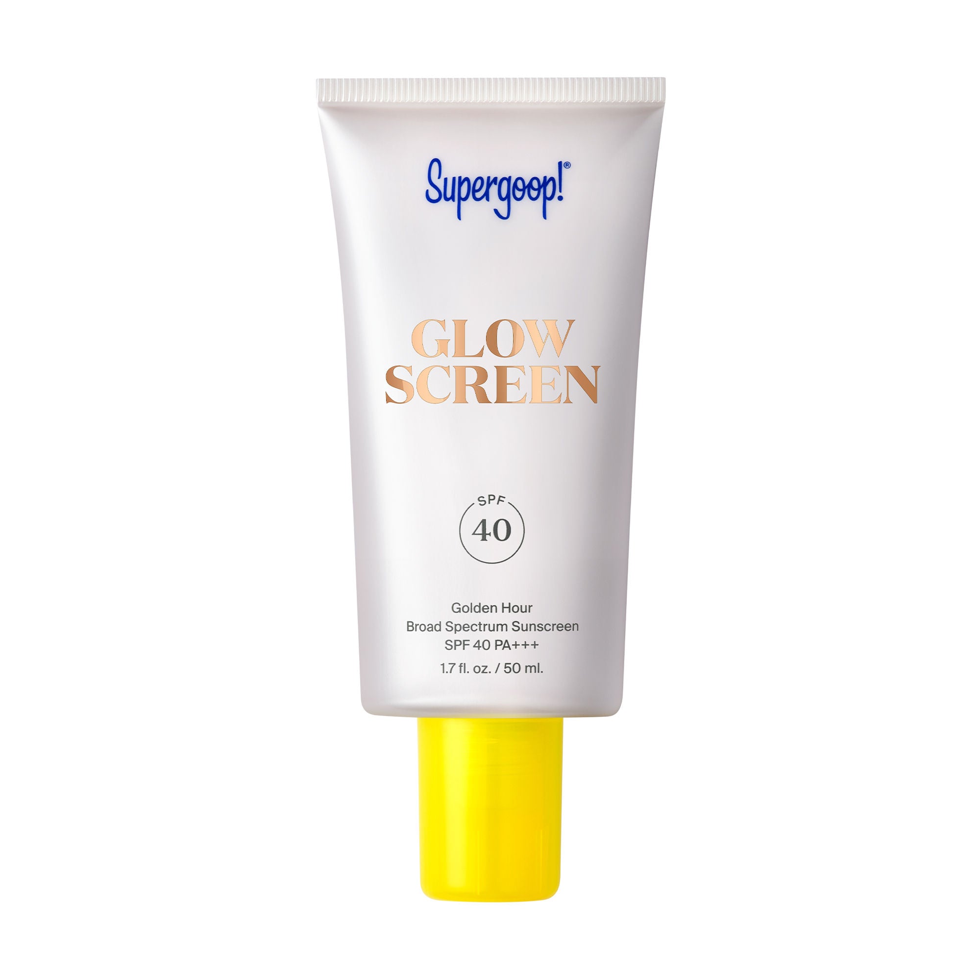 Supergoop! Glowscreen SPF 40 Hydrating Face Sunscreen with Dewy Finish - Broad Spectrum UVA/UVB Protection, Vitamin B5 & Hyaluronic Acid - Perfect for Daily Wear Under Makeup or as a Standalone Glow Booster