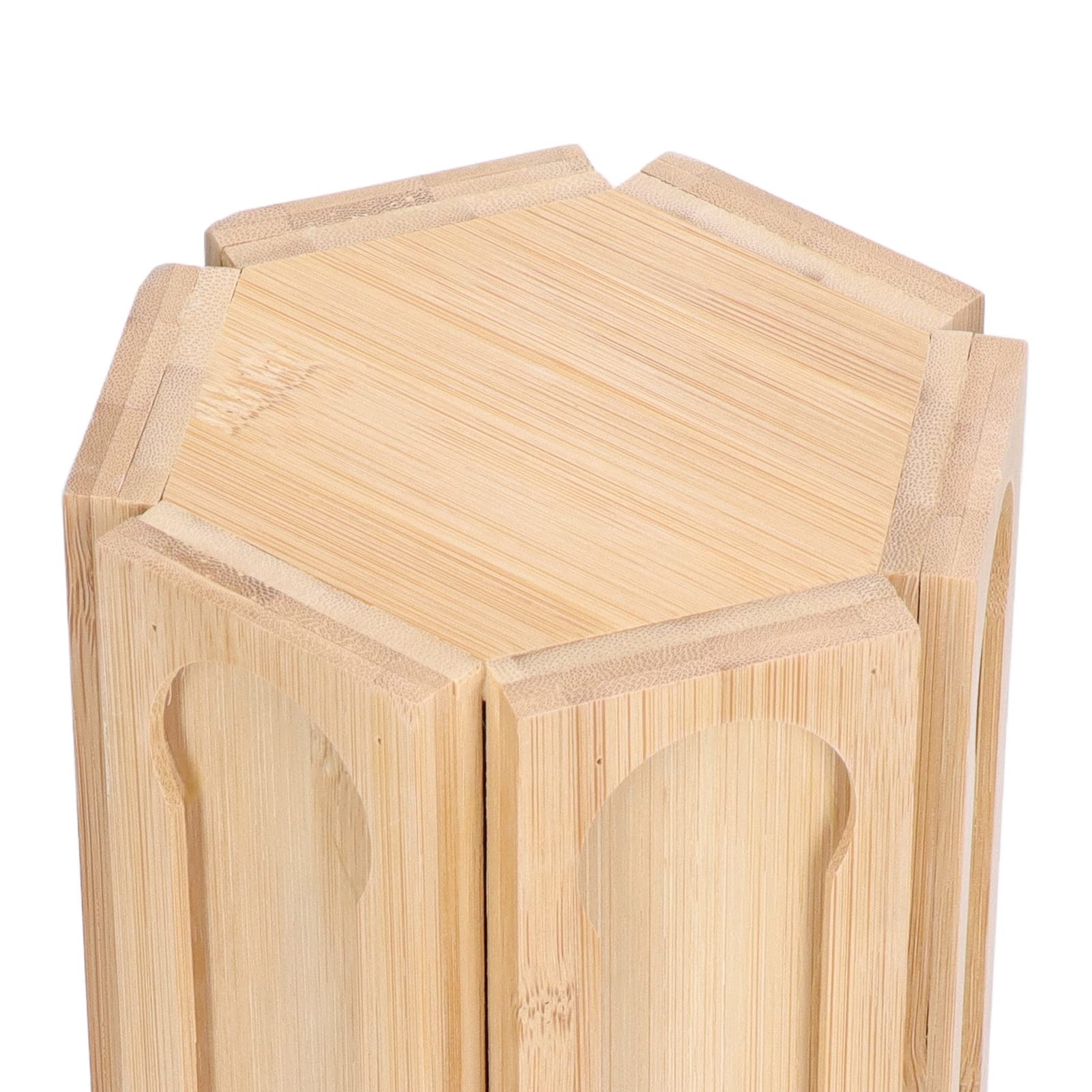 360° Rotating Wooden Coffee Capsule Storage Rack - 36 Grid Large Capacity Coffee Pod Organizer for Nespresso, Keurig K-Cups | Perfect for Coffee Shops, Dessert Cafes & Home Kitchen Countertops