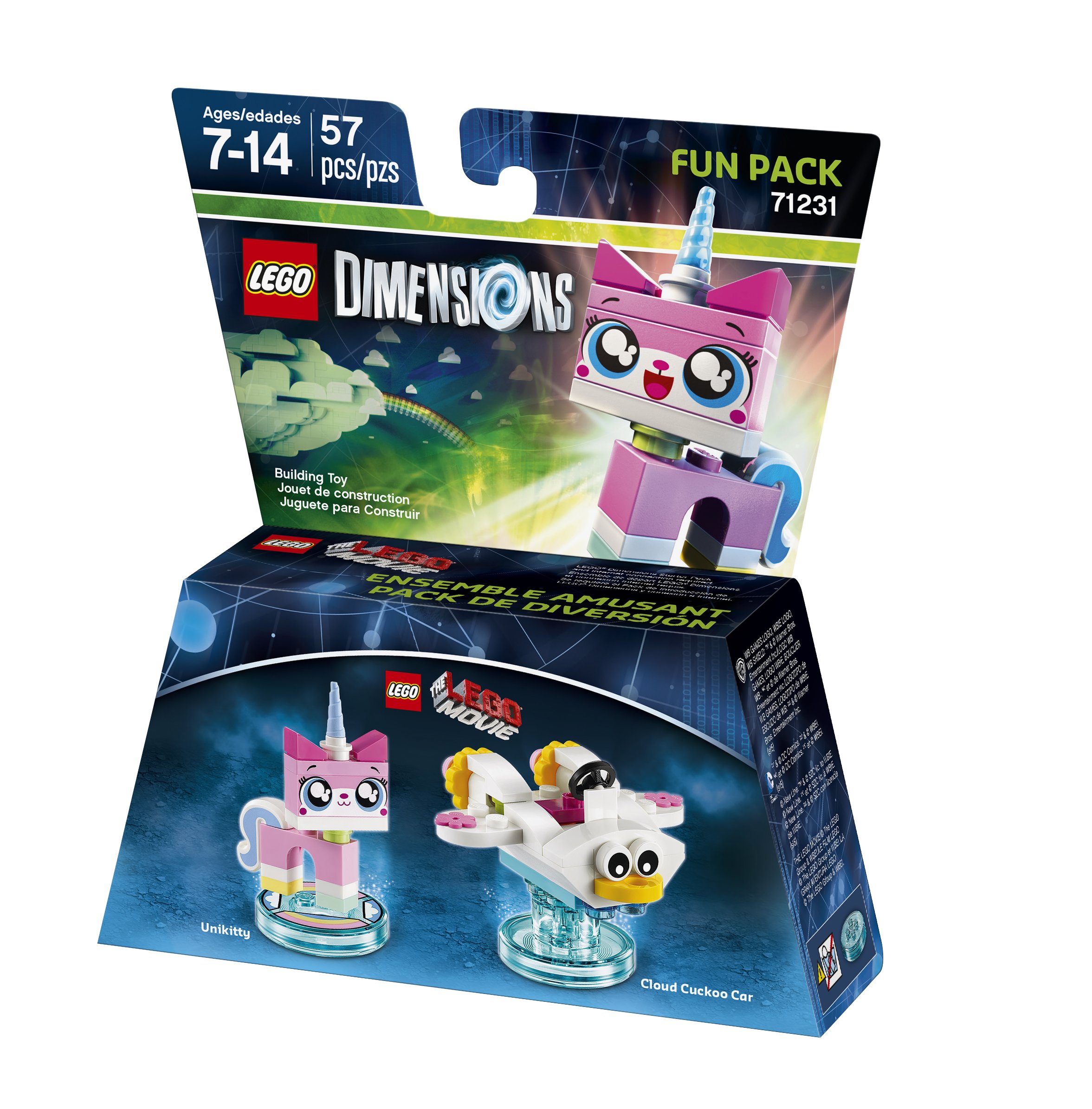 LEGO Dimensions Unikitty Fun Pack - Buildable LEGO Movie Toy for Kids, Collectors & Gamers - Perfect for Playtime, Display & LEGO Dimensions Game Expansion
