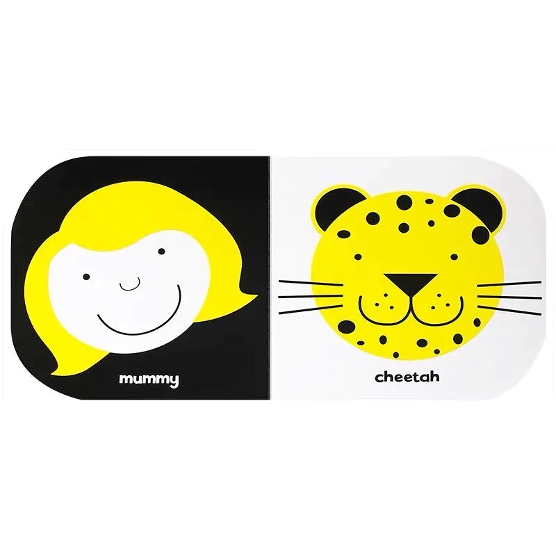 Baby Touch First Focus Faces - Soft Sensory Book for Newborns & Infants - High Contrast Black & White Visual Stimulation - Perfect for Early Learning & Playtime at Home or On-the-Go