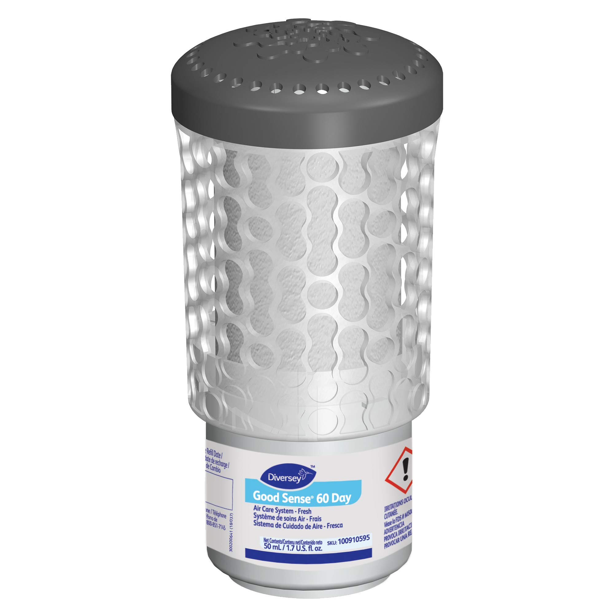 Diversey 100910595 Fresh Scent Air Freshener, 50mL (Pack of 6) - Eliminate Odors in Offices, Restrooms & Homes