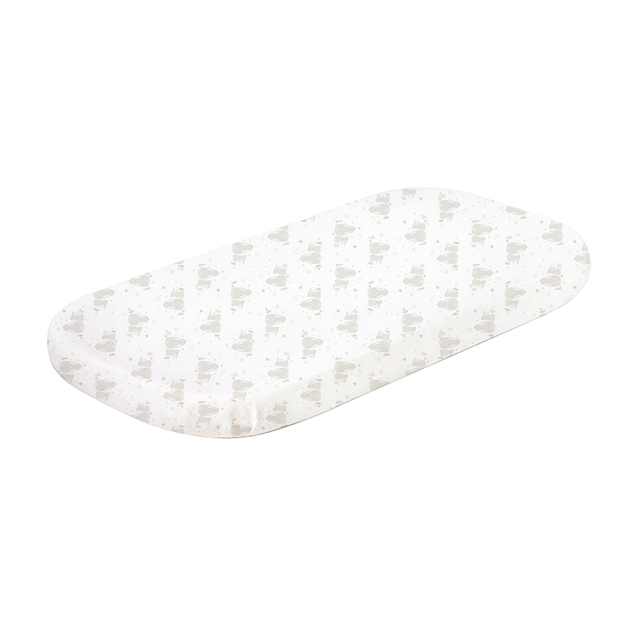 Bunny Dreams Jersey Co Sleeper & Bedside Crib Fitted Sheet - Soft & Breathable for Baby's Comfort - Perfect for Nursery, Co-Sleeping & Travel
