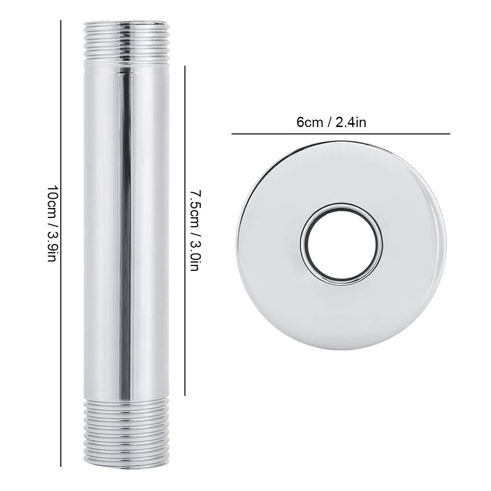 Stainless Steel G1/2In Ceiling Mount Shower Arm - Adjustable Shower Extension for Bathroom & Toilet (Perfect for Small Spaces & Modern Bathroom Renovations)