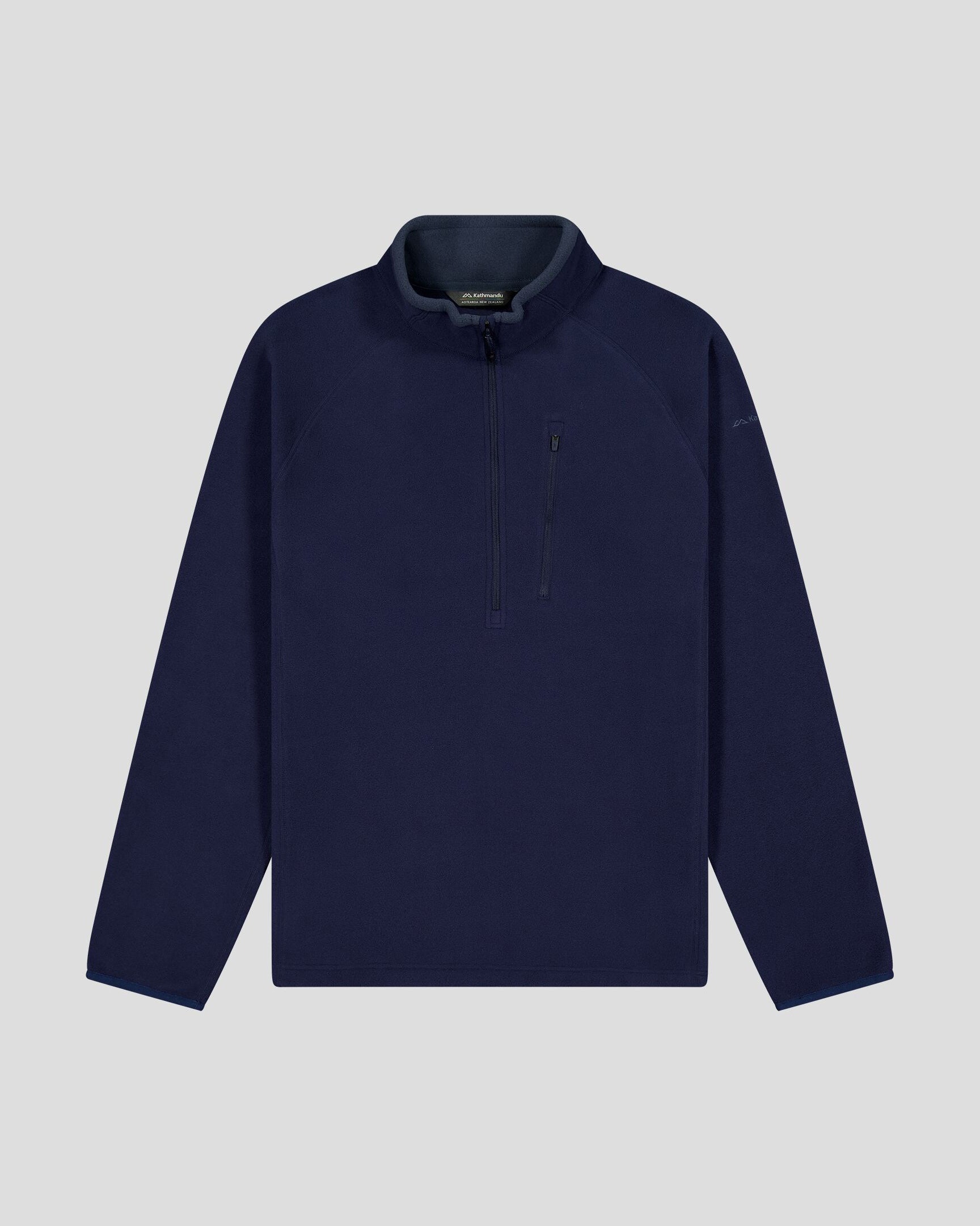 Men's Ridge 100 Primaloft Pullover Jacket - Lightweight Insulated Winter Coat for Hiking & Outdoor Activities | Pure Navy Blue