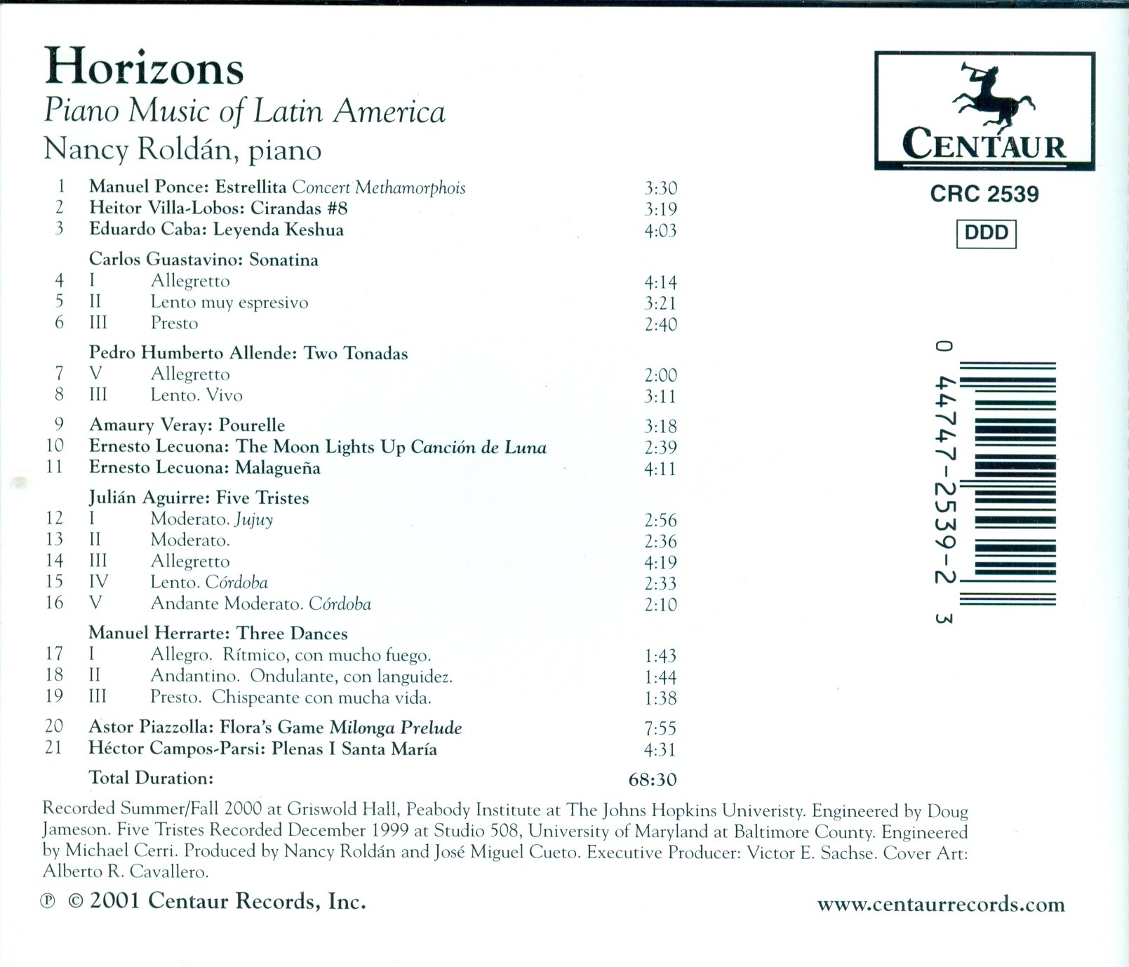 Horizons: Piano Music of Latin America - Classical Piano Album for Relaxation, Study & Cultural Exploration | Latin American Piano Compositions Collection