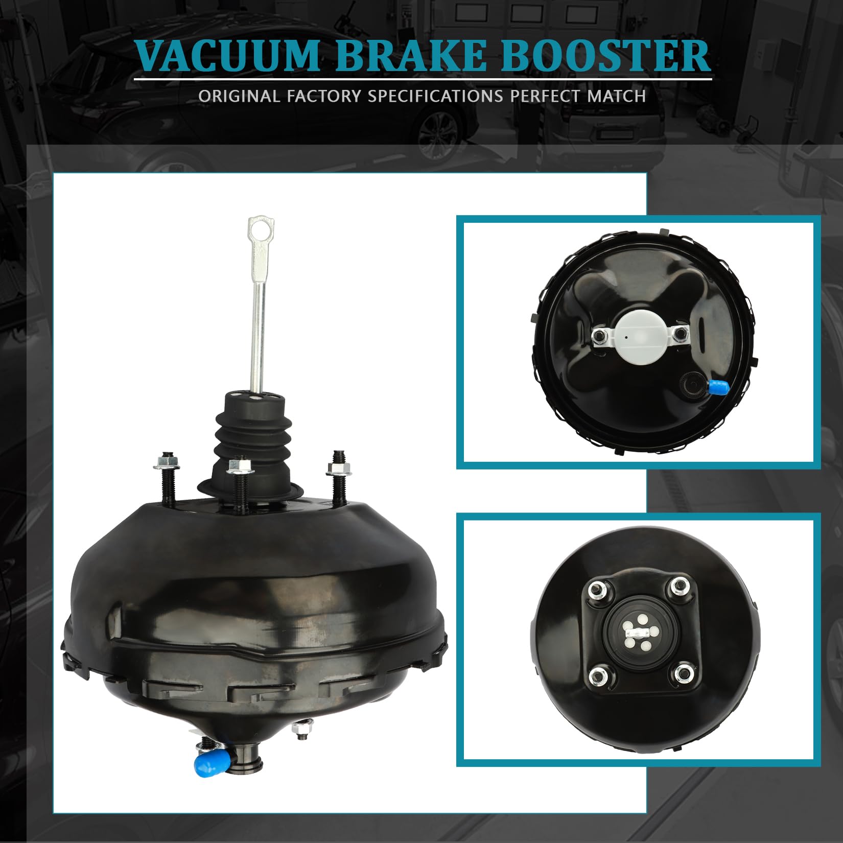 IRONTEK 54-71046 Vacuum Power Brake Booster Replacement for Chevrolet Blazer 1992-1993, C1500 1988-1993, C2500 1988-1994 & GMC C1500 1988-1993, C2500 1988-1994 - OEM #14PB4062 - Improve Braking Performance for Trucks & SUVs
