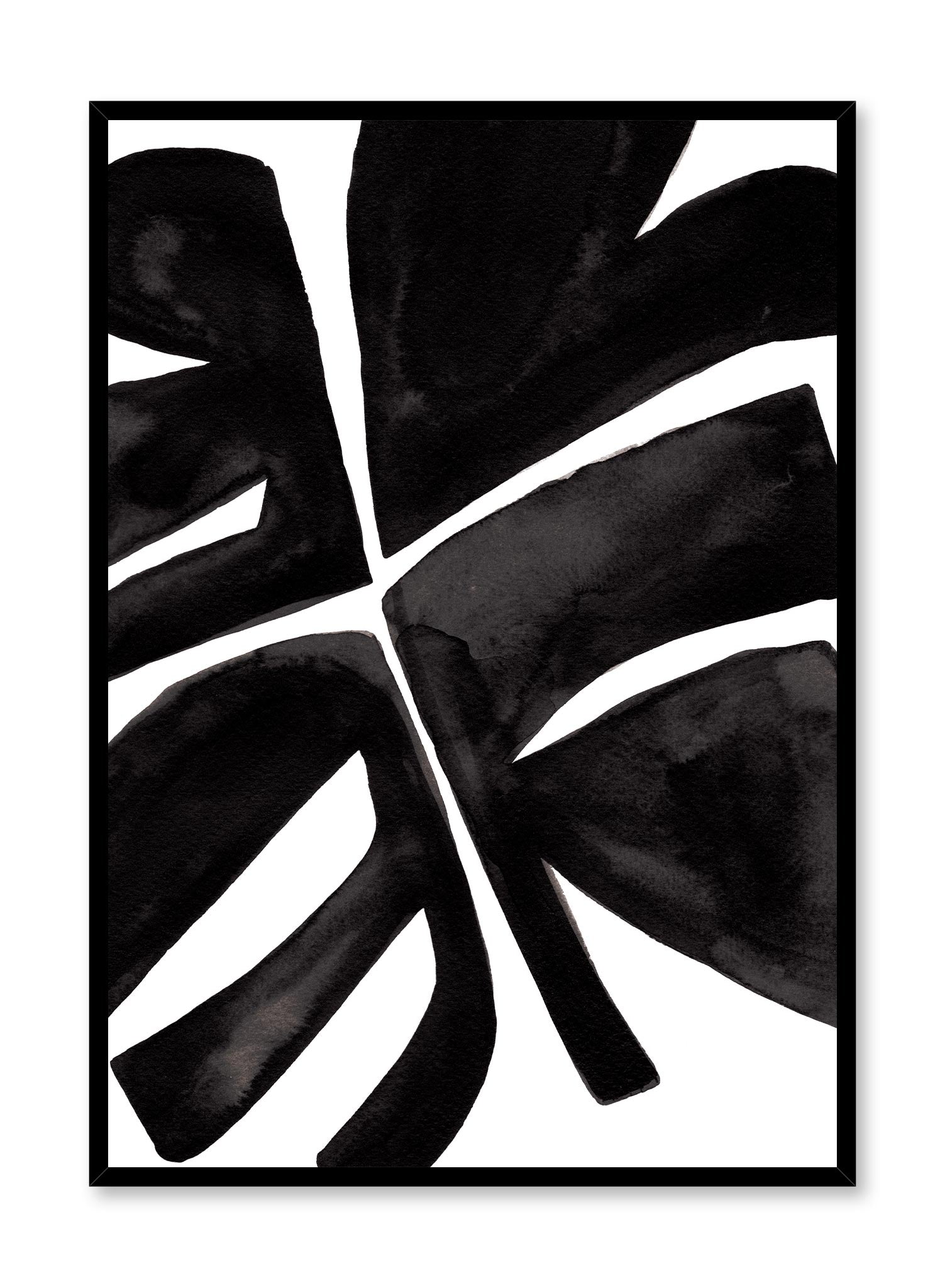 Minimalist Monstera Poster - Modern Botanical Wall Art for Home & Office Decor - Perfect for Living Room, Bedroom, or Workspace
