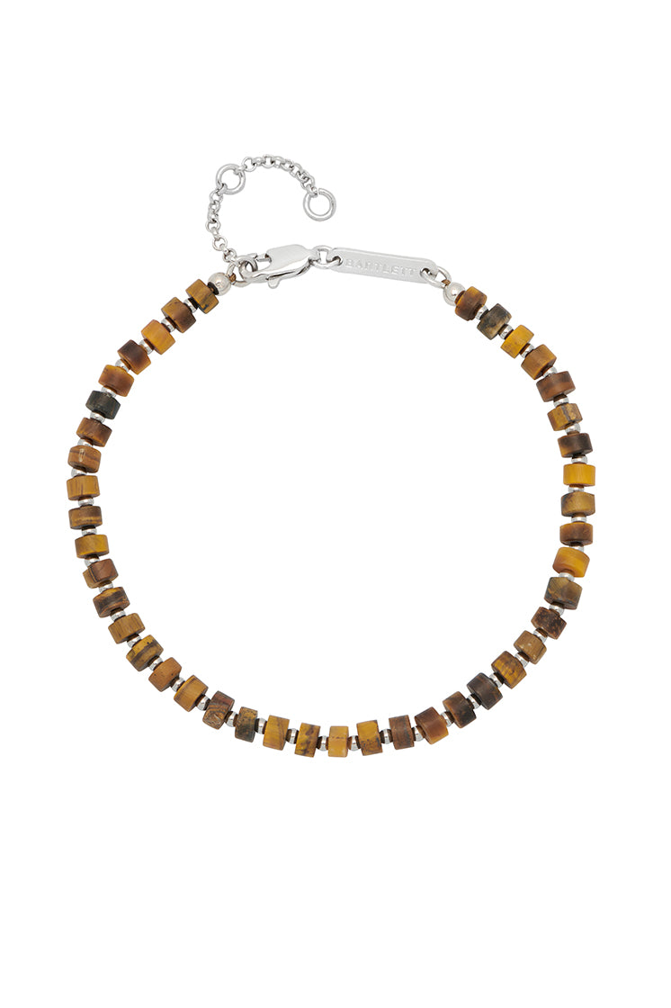 Men's Gemstone Rondelle Bracelet - Natural Stone Beaded Bracelet for Men - Perfect for Gifts, Meditation & Spiritual Healing