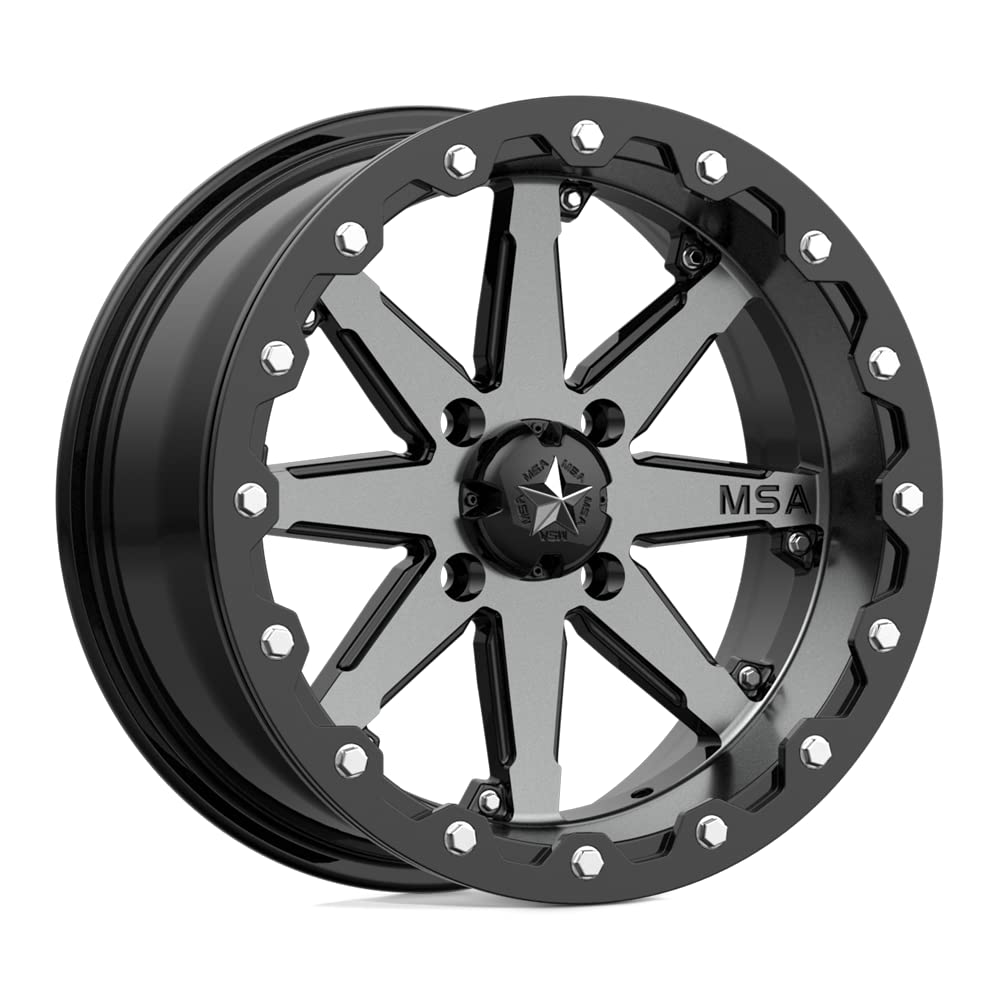 MA21 15X7 4X137 Charcoal 00MM Wheel - Single Wheel Replacement for Trucks & SUVs - Perfect for Off-Roading, Daily Commuting & Vehicle Customization