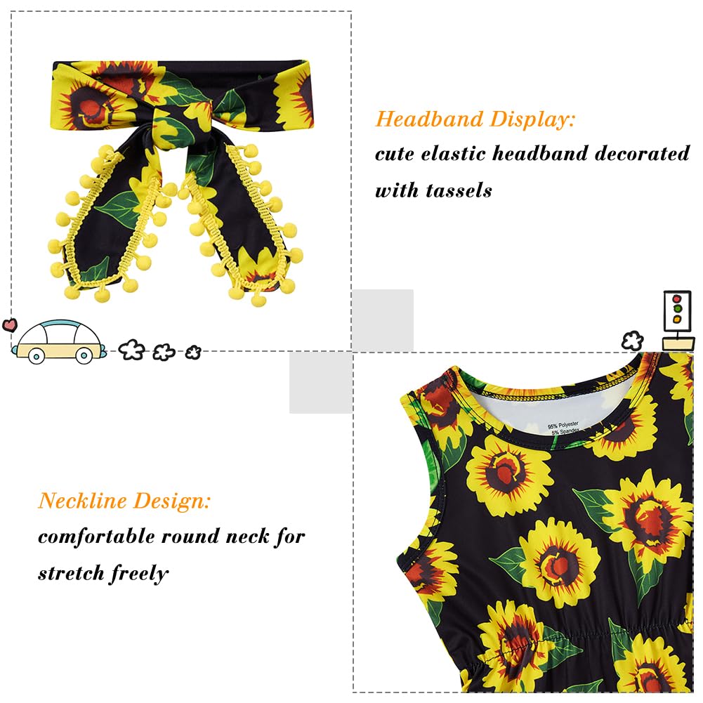 Cute Floral Romper Outfits for Baby Girls & Boys 0-24 Months - Soft Cotton Jumpsuit with Matching Headband - Perfect for Photoshoots, Playdates & Special Occasions
