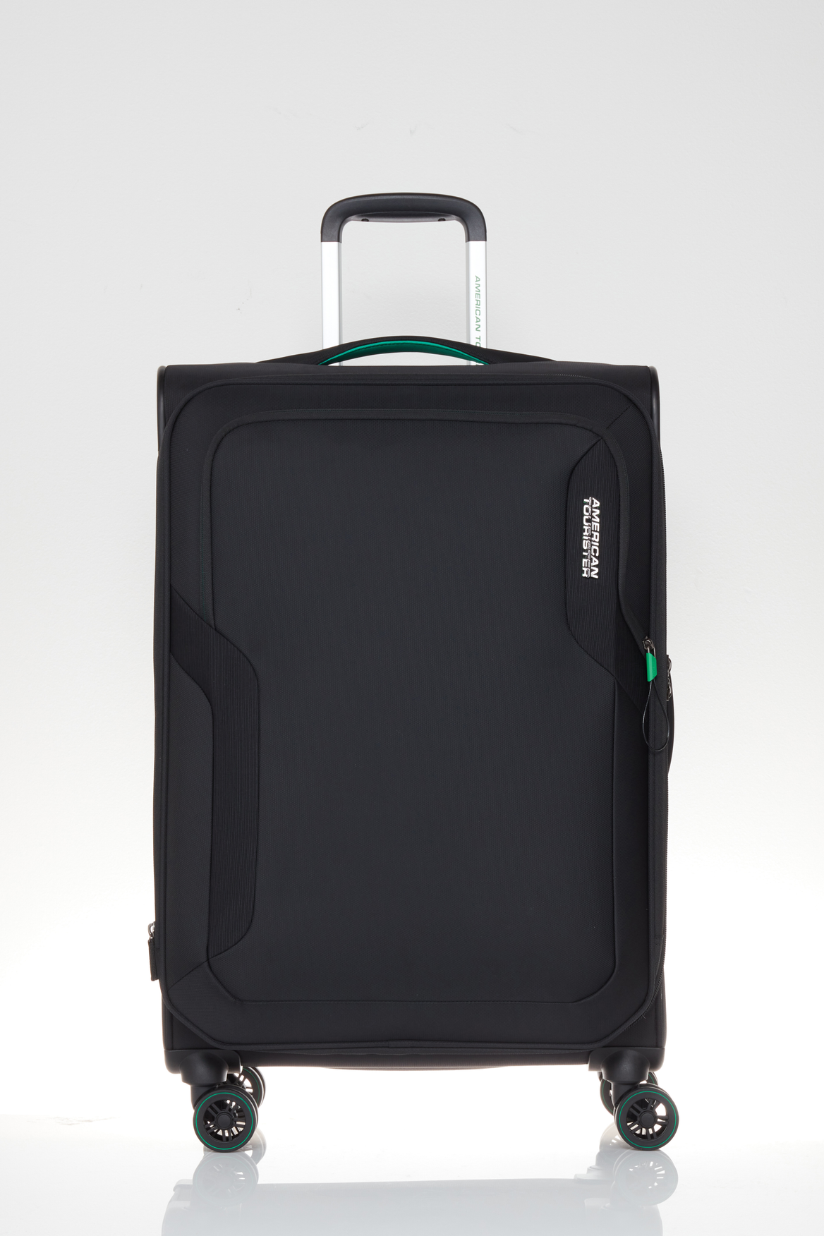 American Tourister Applite 5.0 71/28 Expandable Carry-On Luggage - Black | Lightweight Spinner Suitcase for Business Travel & Weekend Getaways