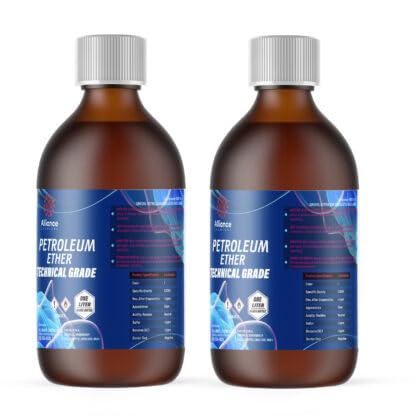 Technical Grade Petroleum Ether - 2 Liter Bottles for Lab Solvents, Extraction & Cleaning | High Purity Chemical Solution